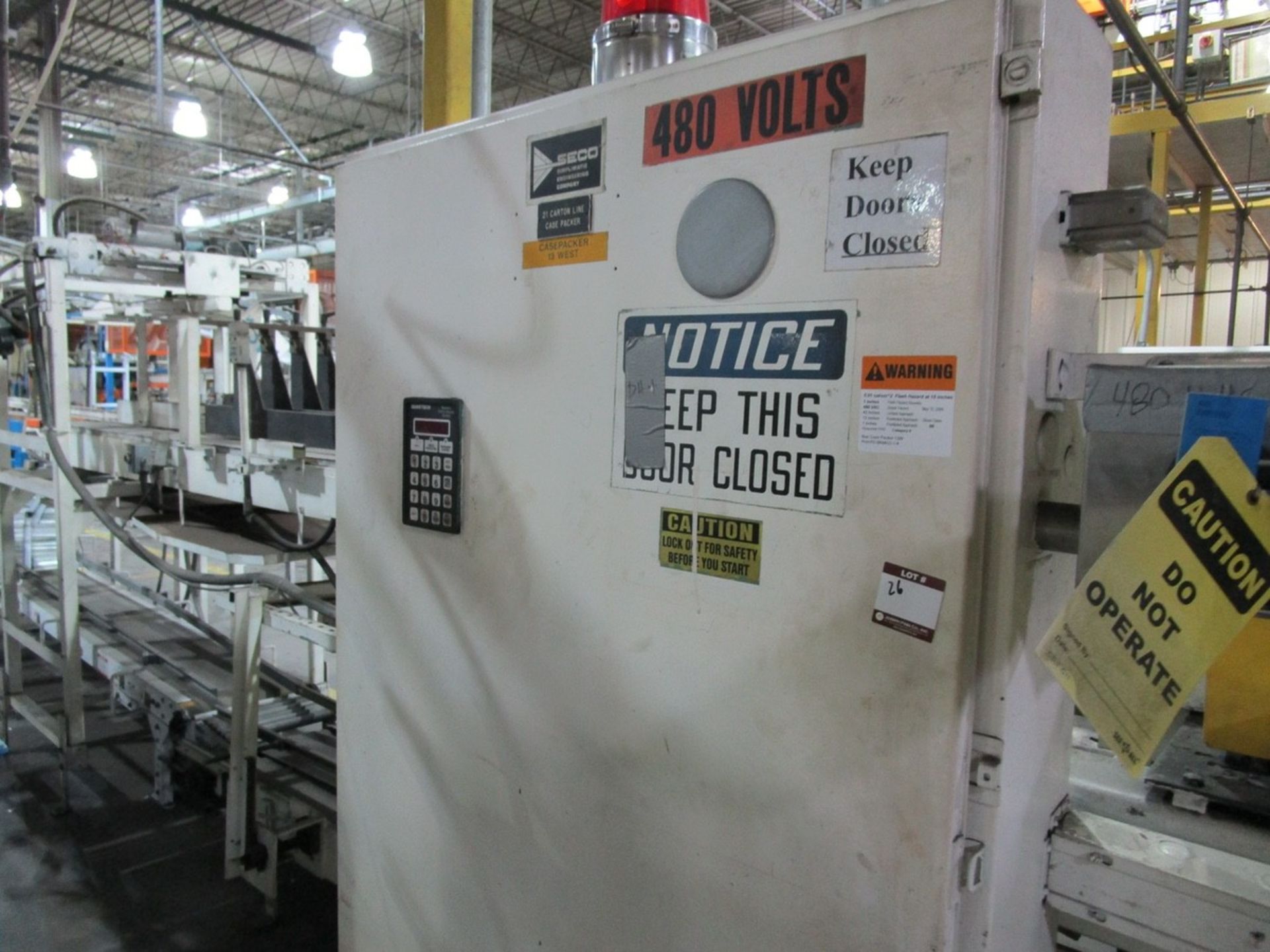 Seco Glass House Packer Carton Line Case Packer s/n 3522/D0835 | Rig Fee: Contact Rigger - Image 2 of 3