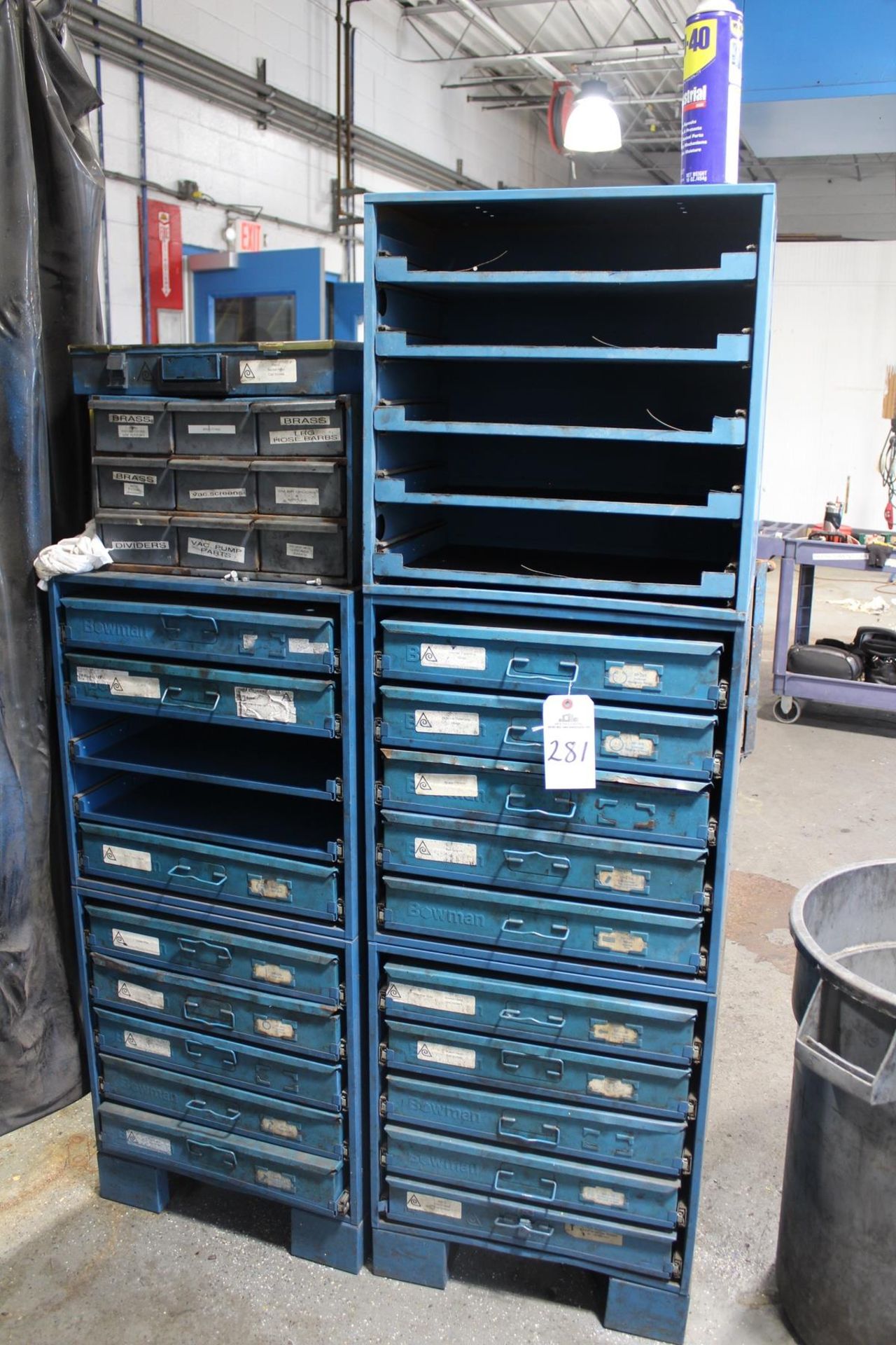 Lot of Assorted Parts Bins w/Contents | Rig Fee: Hand Carry or Contact Rigger