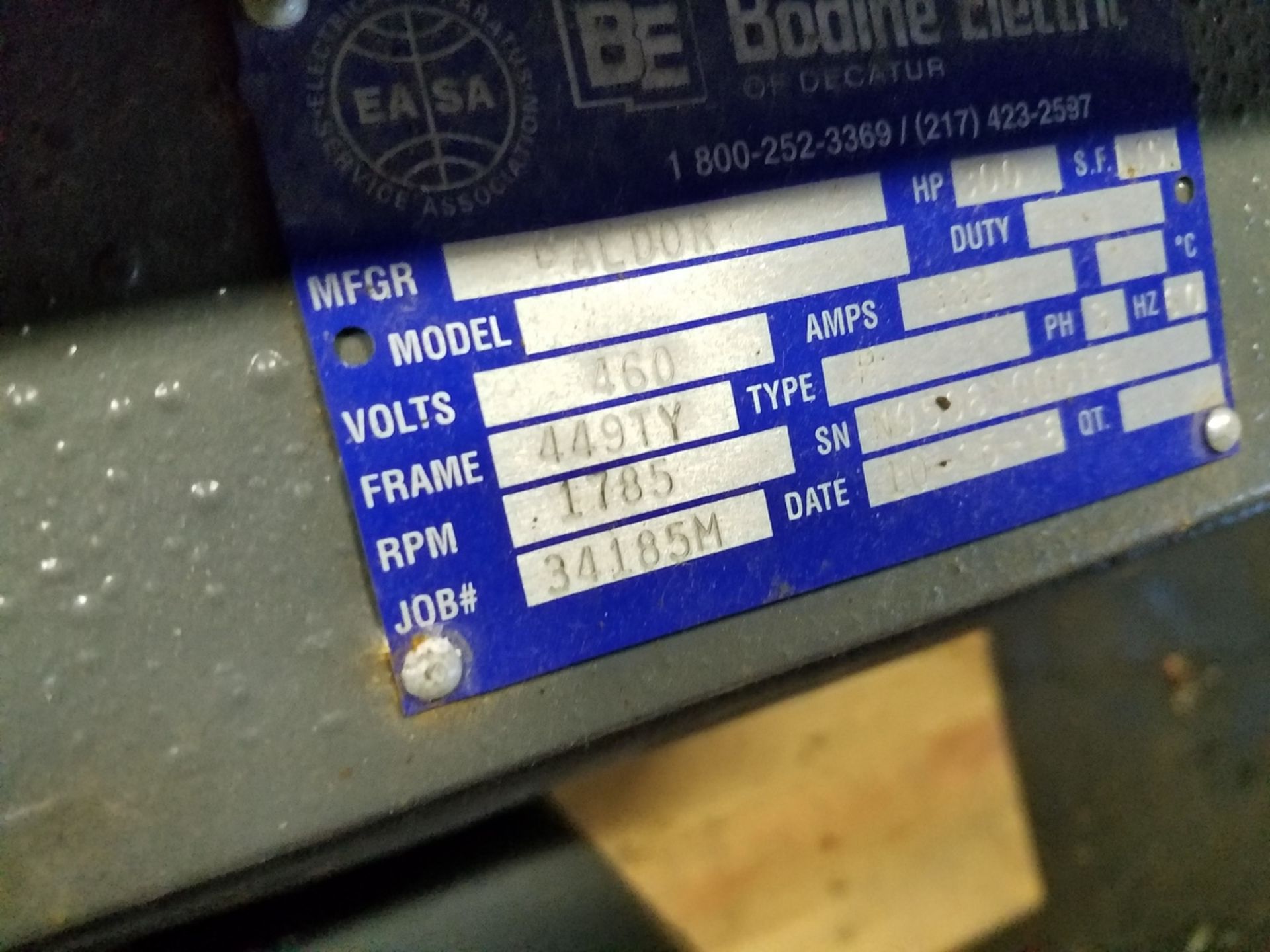 Bodine Electric Motor, 300 HP | Rig Fee: $25 - Image 3 of 3