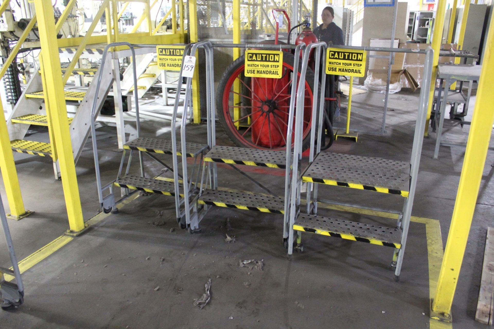 Lot of (3) Warehouse Ladders | Rig Fee: Hand Carry or Contact Rigger