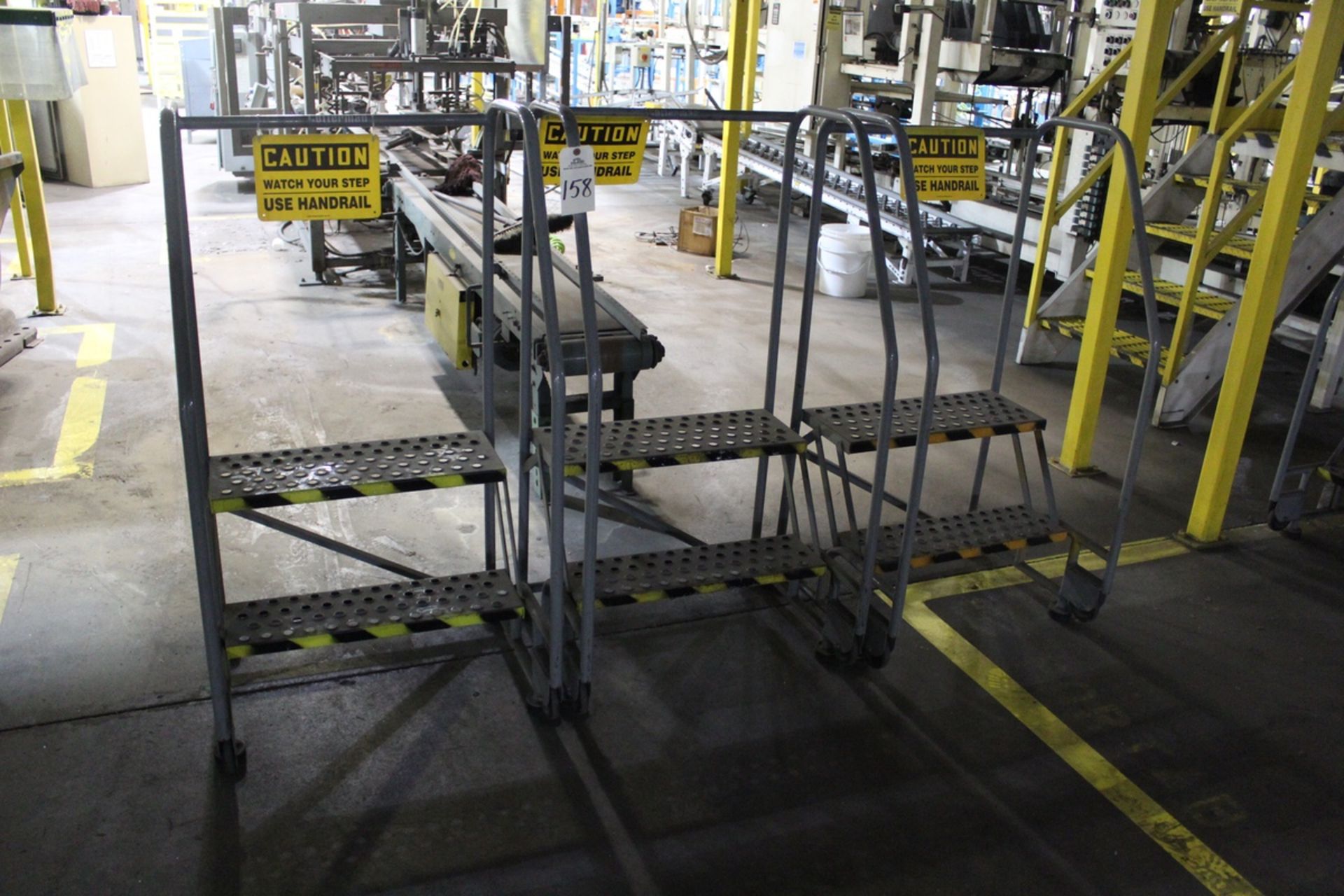 Lot of (3) Warehouse Ladders | Rig Fee: Hand Carry or Contact Rigger