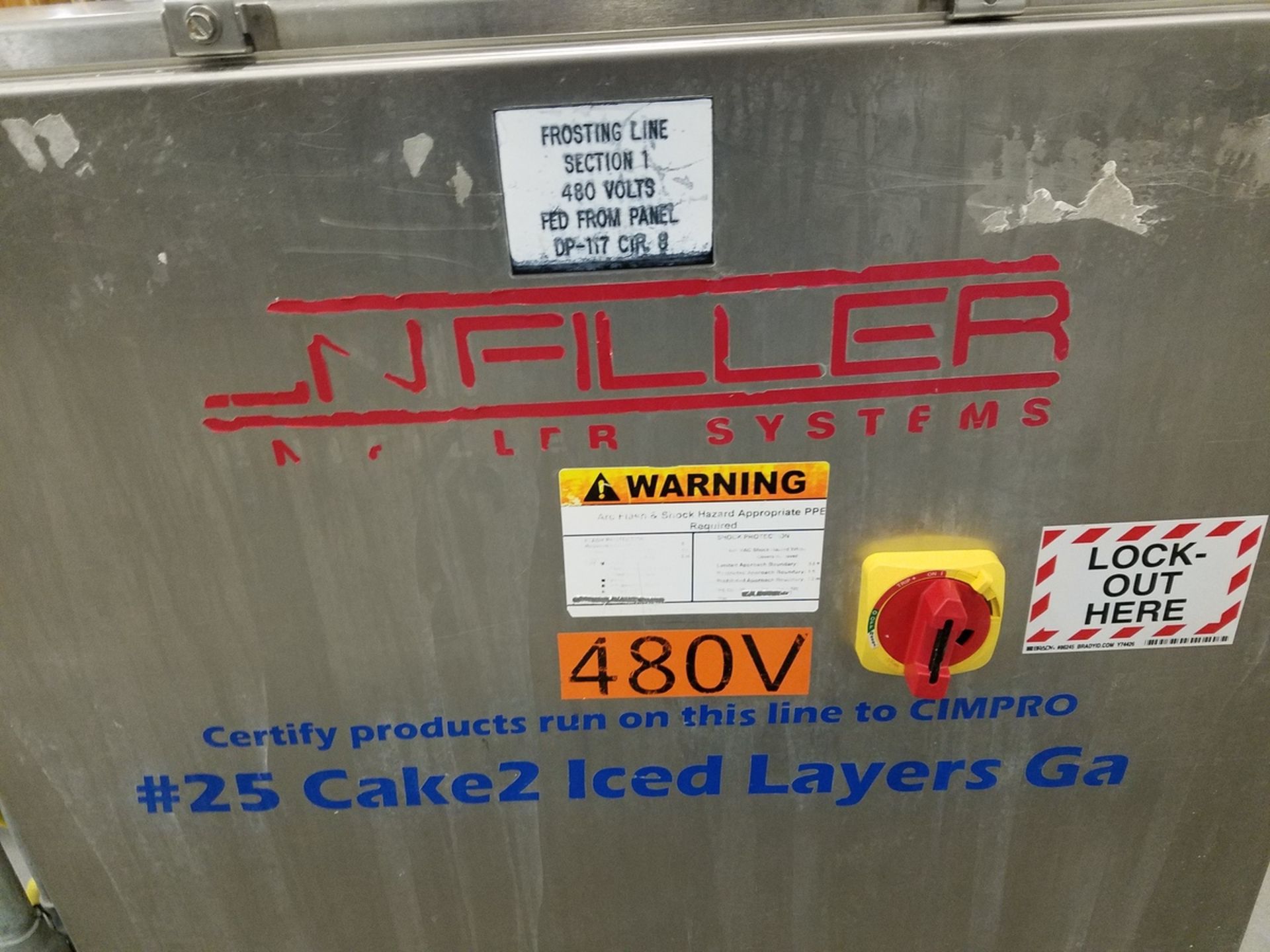 Unifiller Automatic Cake Frosting/Decorating Line, W/ (3) Dual Piston Hopper Fe | Rig Fee: $800 - Image 2 of 7