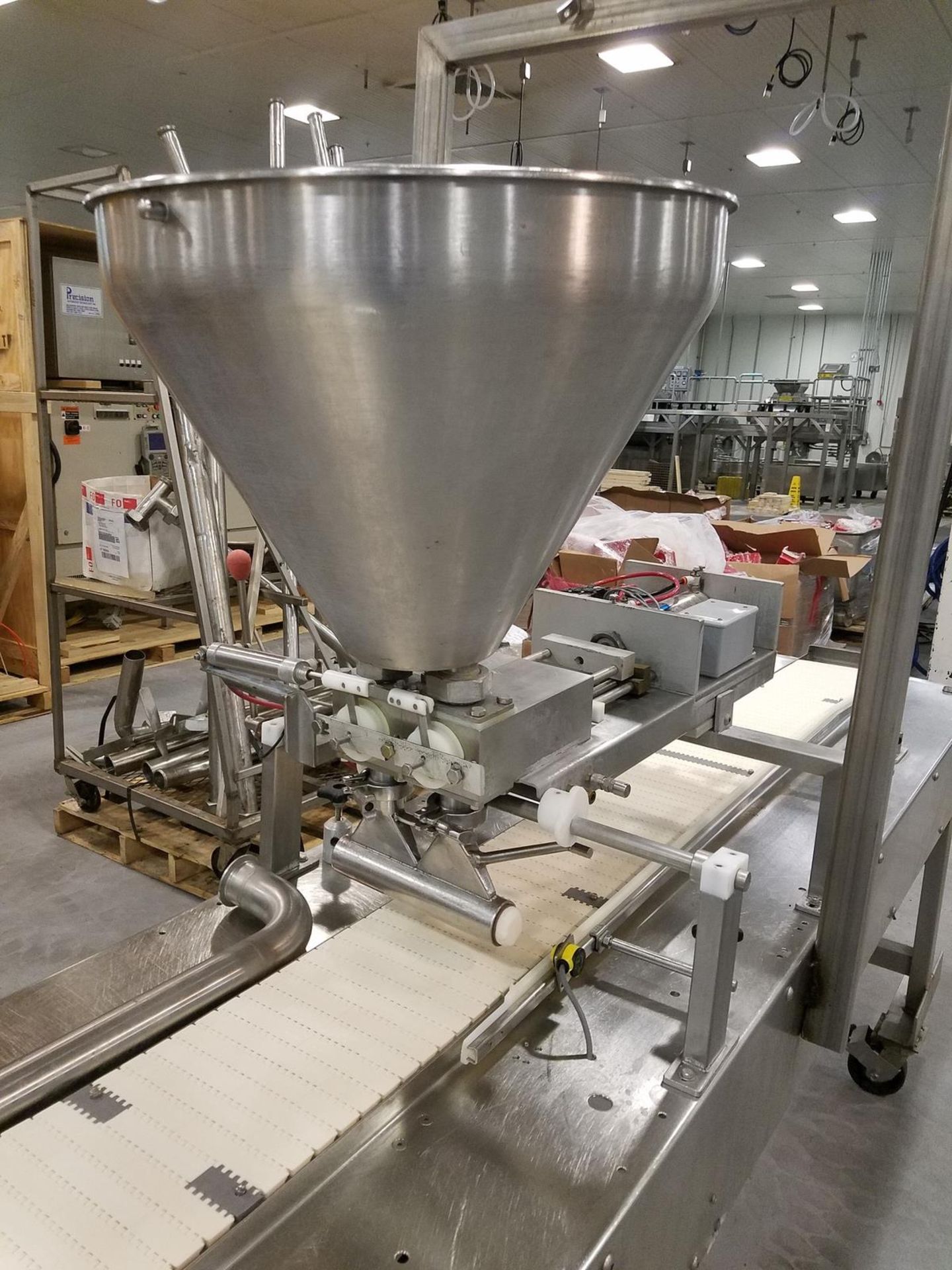 Unifiller Automatic Cake Frosting/Decorating Line, W/ (2) Dual Piston Hopper Fe | Rig Fee: $800 - Image 5 of 6