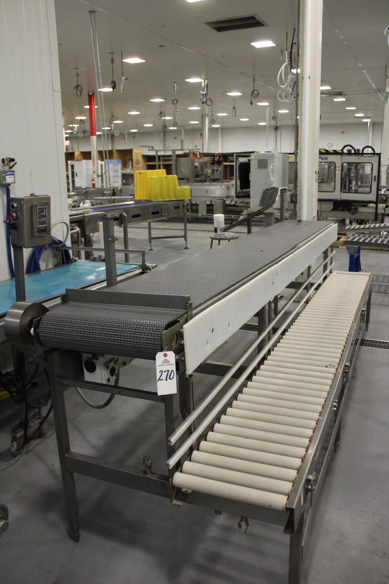 Conveyor Section, 20" X 13' w/16" Roller Conveyor | Rig Fee: $50