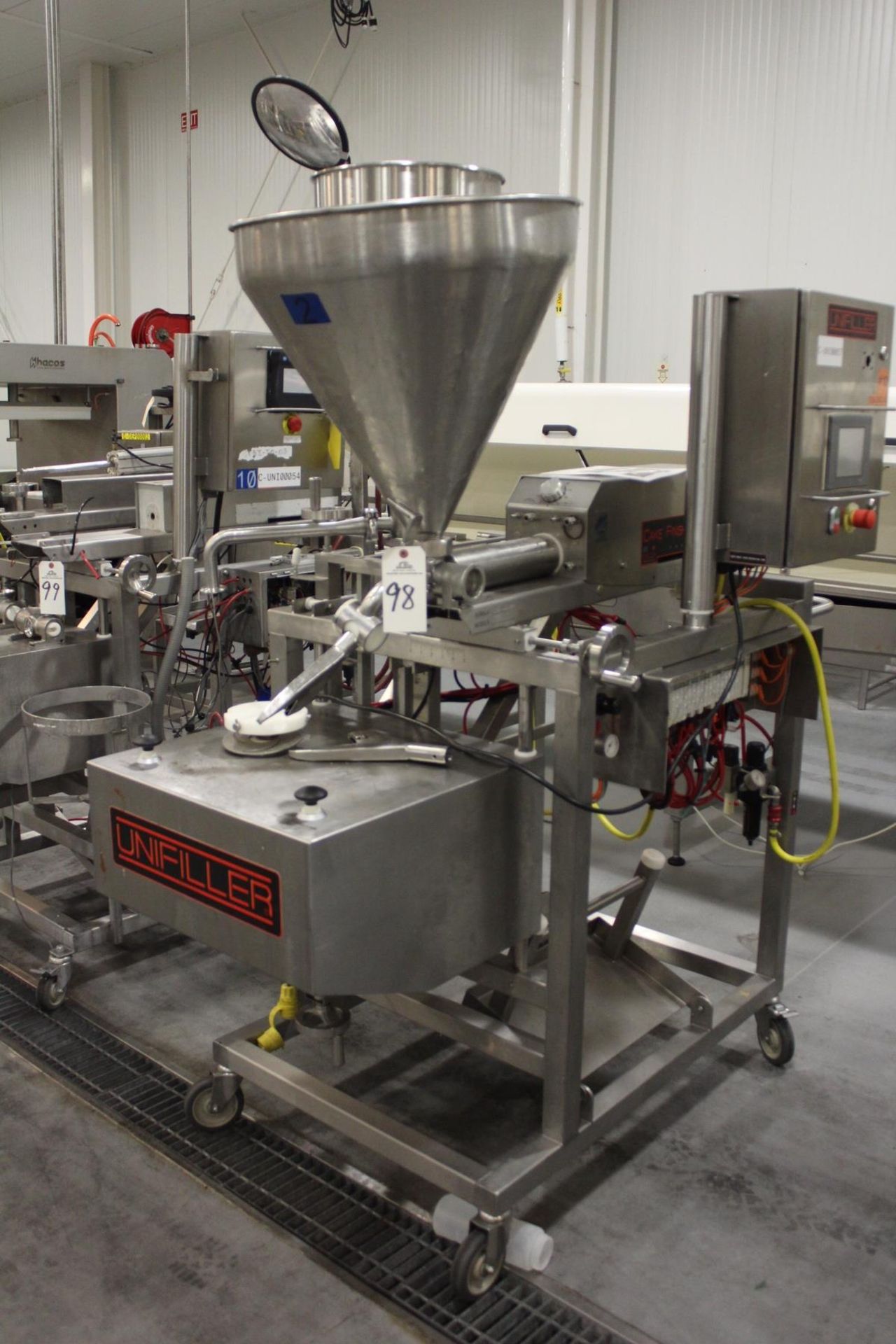 Unifiller Dual Piston, Hopper Fed Automatic Cake Finishing Center | Rig Fee: $175