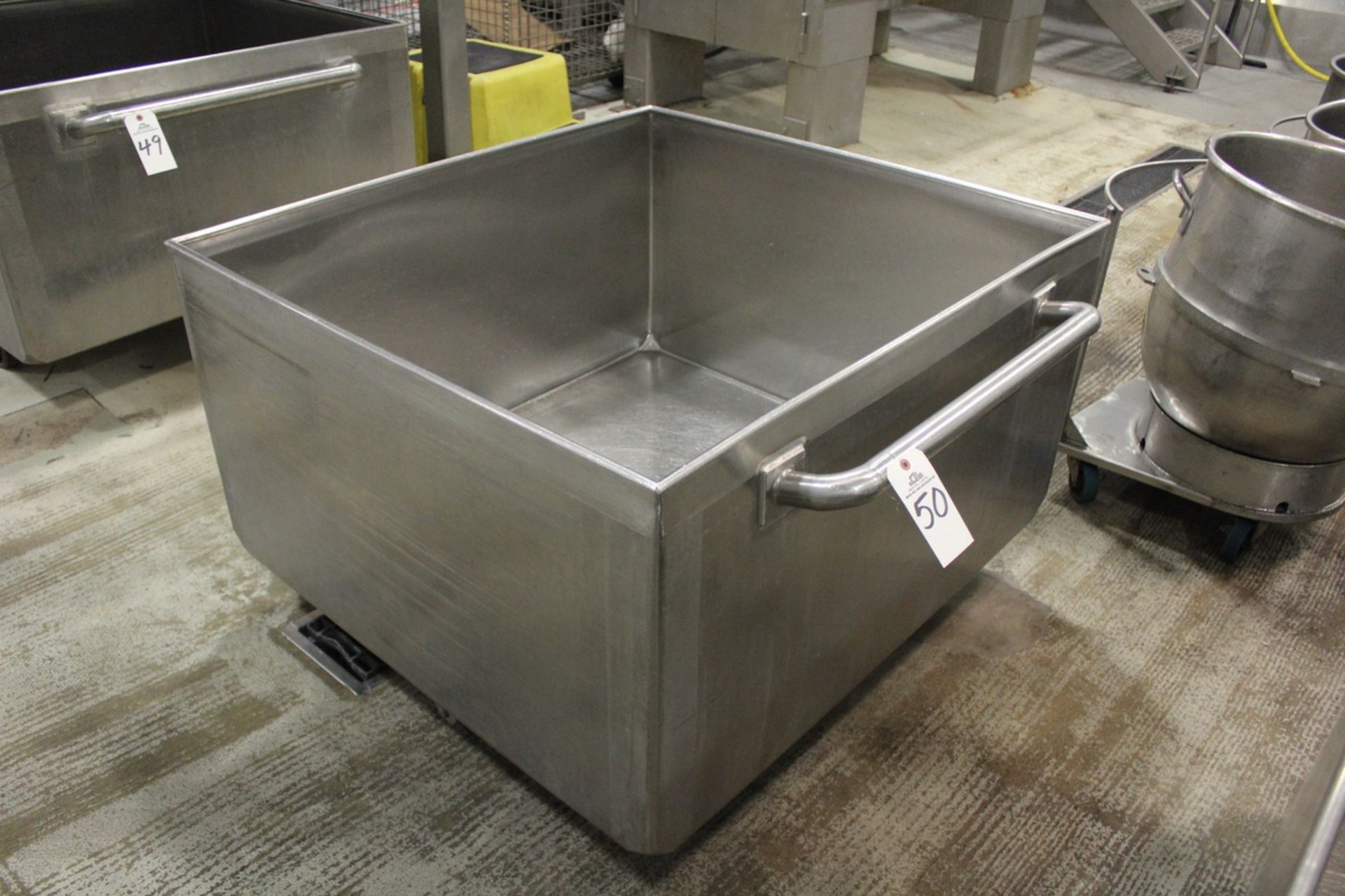 Stainless Steel Dough Trough, 41" X 45" X 24" D | Rig Fee: $50