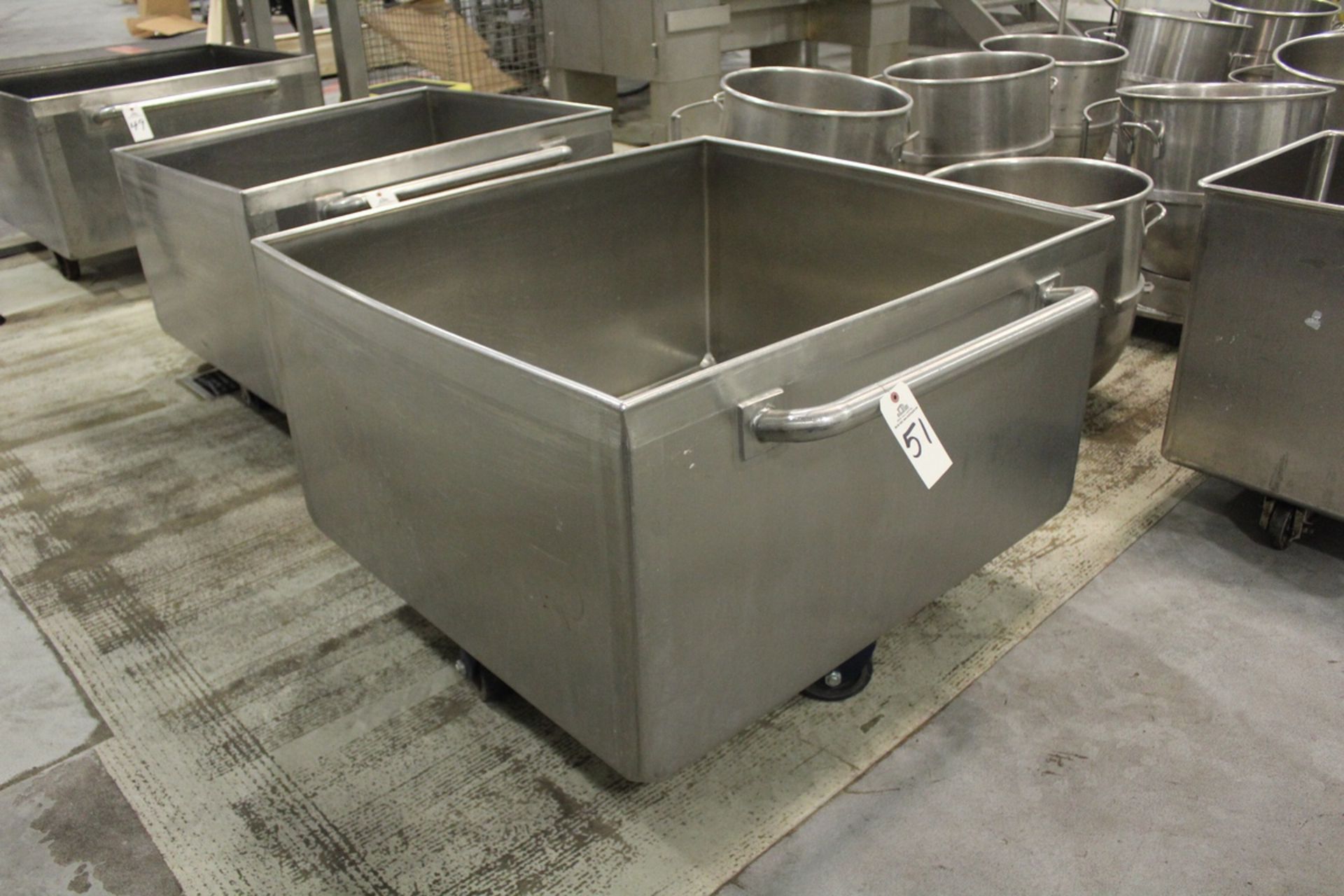 Stainless Steel Dough Trough, 41" X 45" X 24" D | Rig Fee: $50