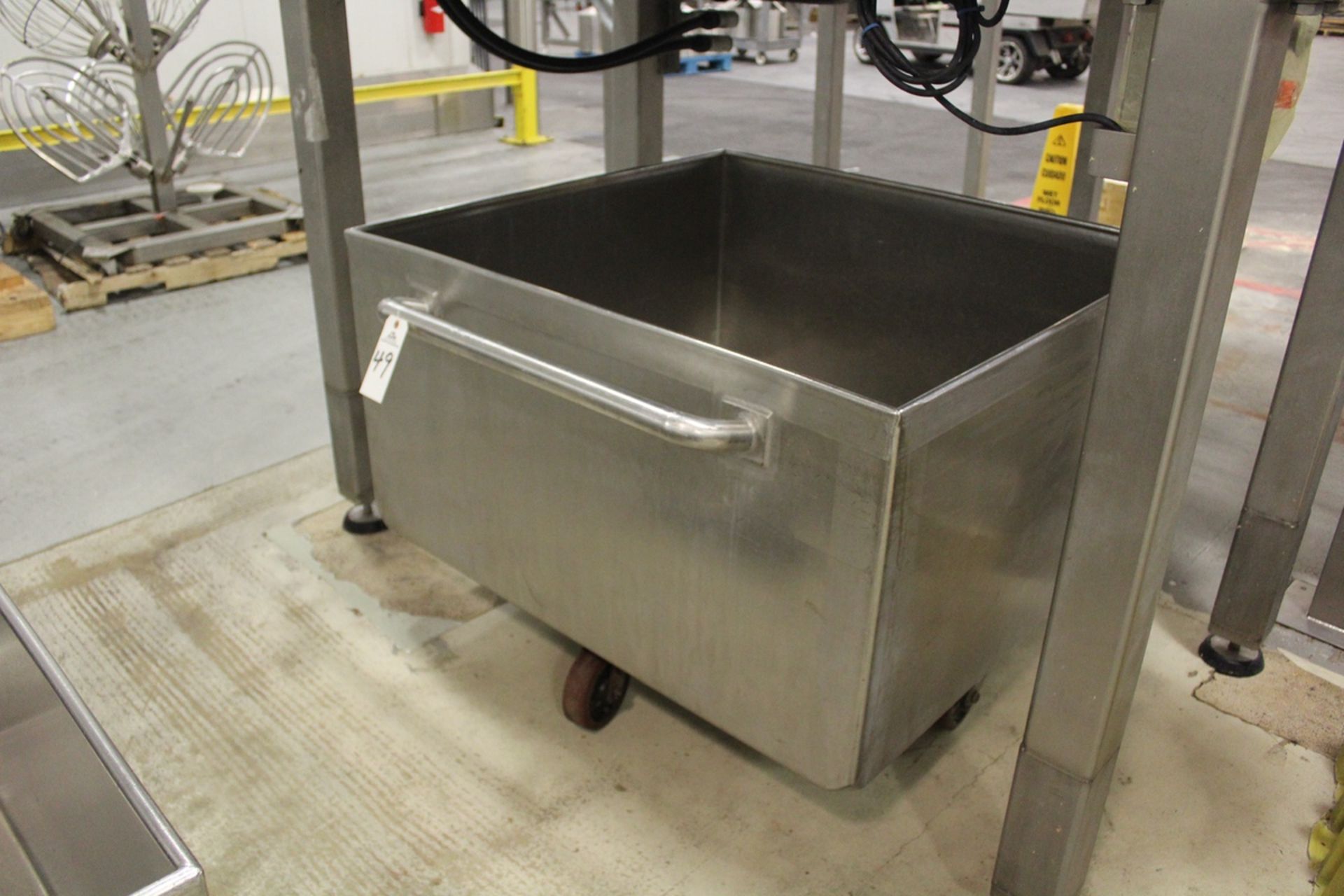 Stainless Steel Dough Trough, 41" X 45" X 24" D | Rig Fee: $50