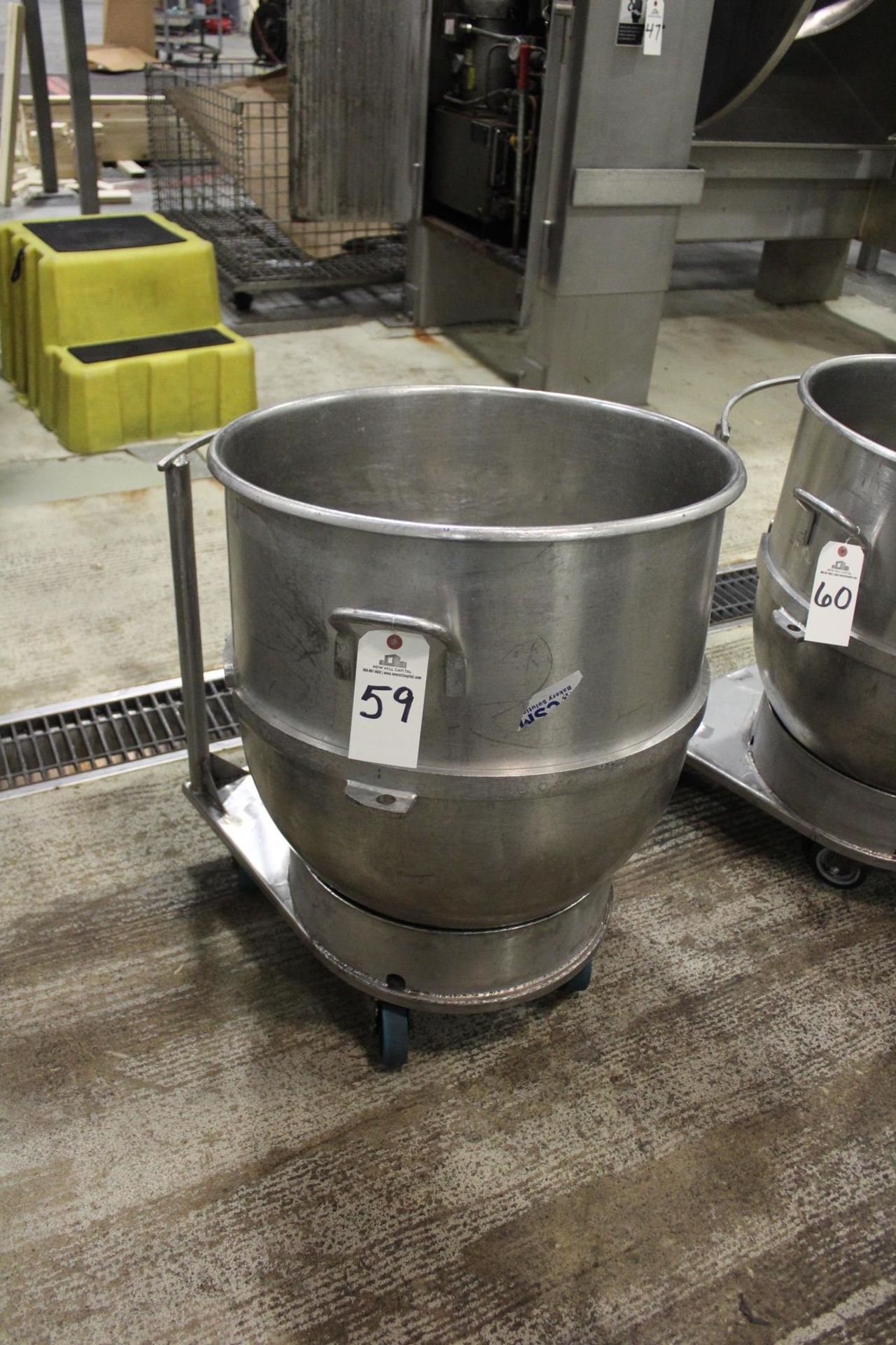 Stainless Steel Mixer Bowl, 140 Qt. | Rig Fee: $15