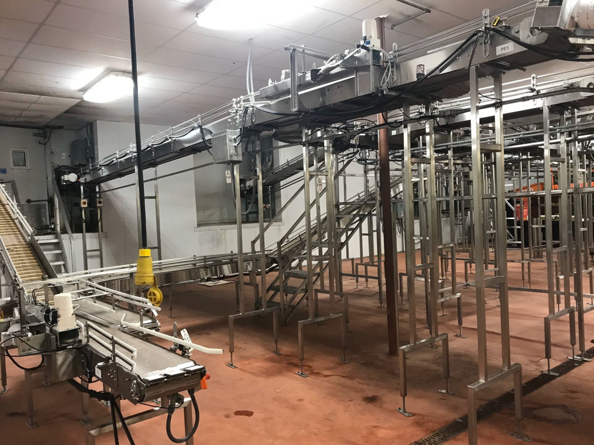 Stainless Steel Conveyor, Approx 12in Wide x 31ft Long | Rig Fee: $400