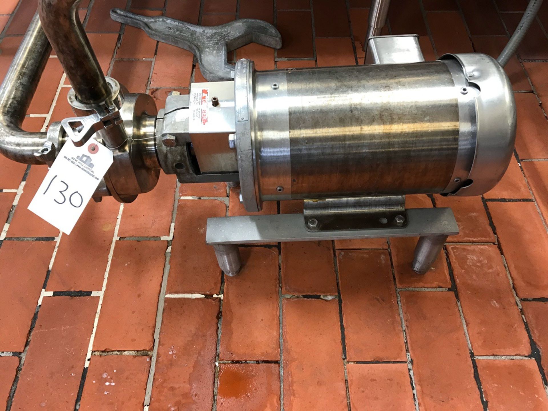 Fristam Centrifugal Pump, Stainless Steel Motor, 2in inlet, 1.5in Outlet, Model F | Rig Fee: $50
