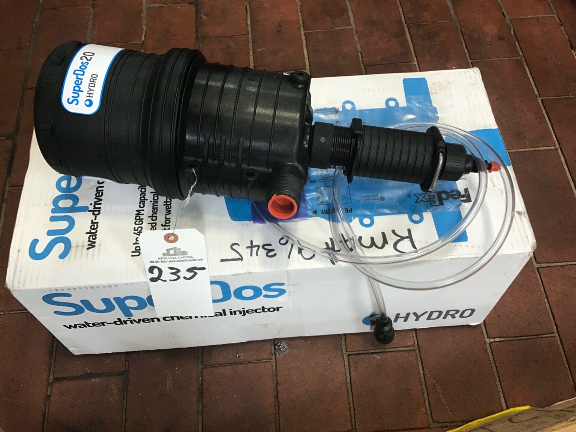 SuperDos 20 Hydro Water Driven Chemical Injector (Unused) | Rig Fee: $25