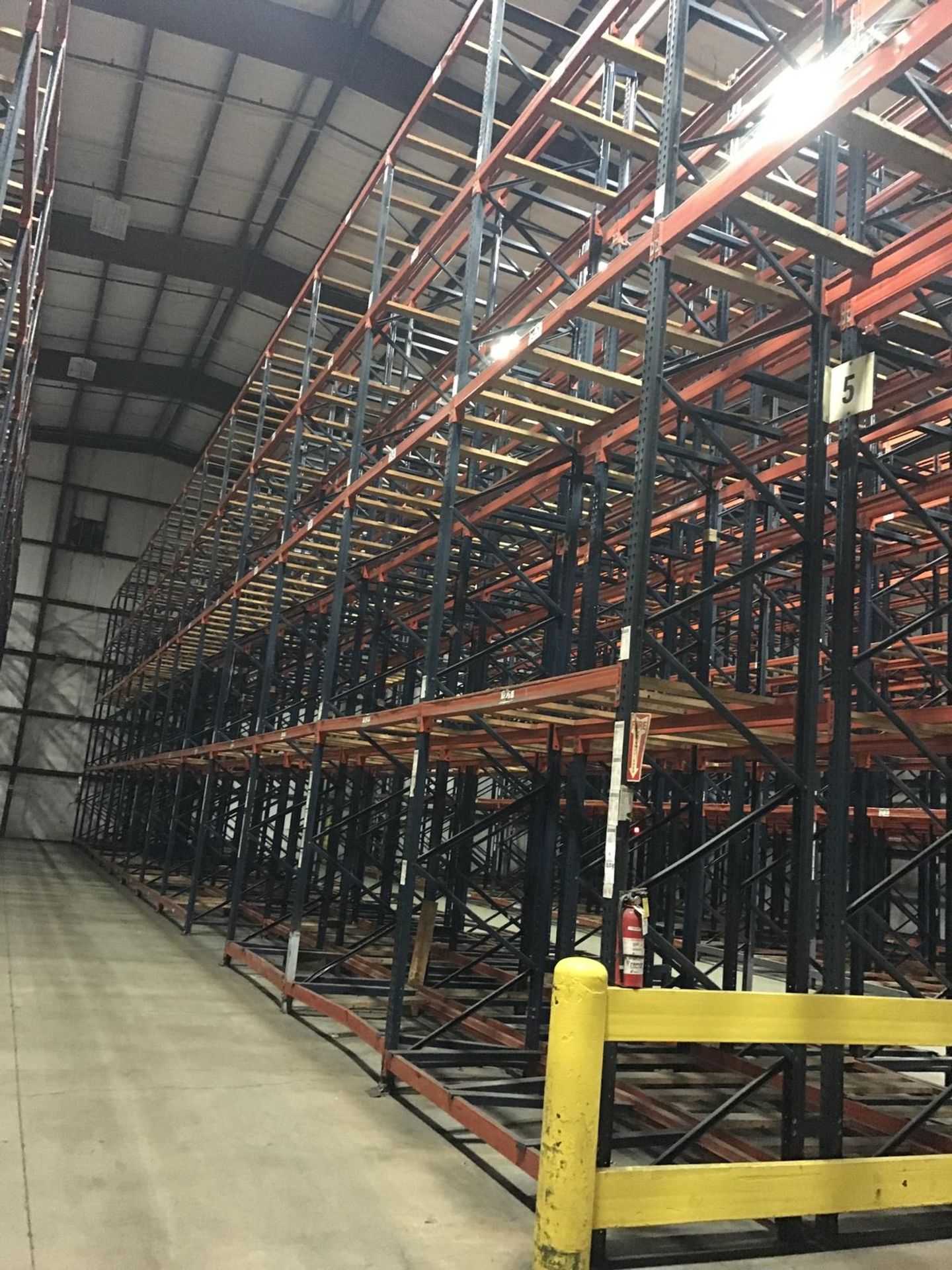 (80) Sections Pallet Racking, 42in Deep x 30ft Tall | Buyer Remove or Contact Rigger (See Full Desc)