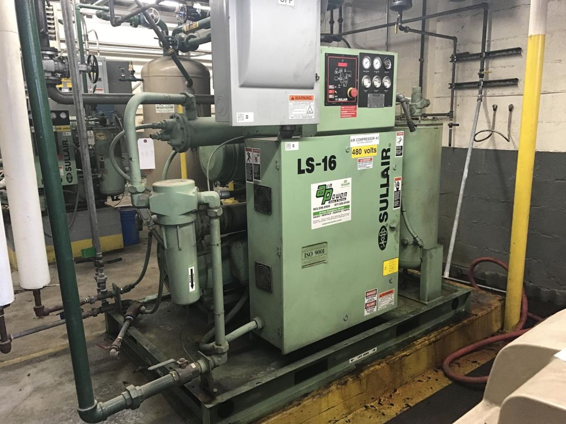 Sullair Model LS-16 Air Compressor, 75 HP | Rig Fee: $650 - Image 2 of 3