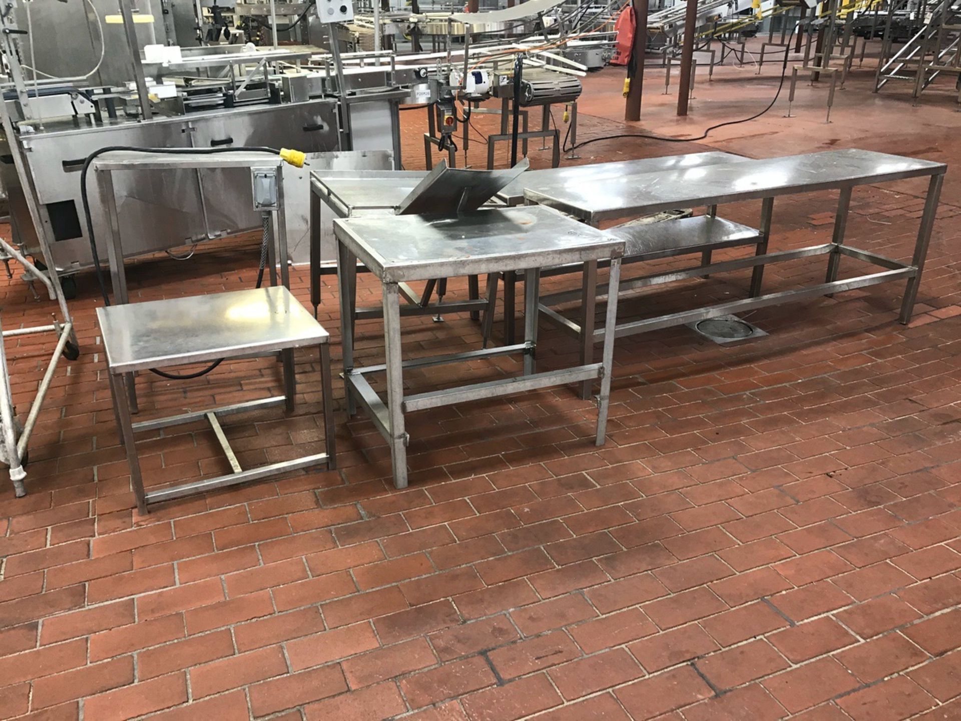 (6) Stainless Steel Tables | Rig Fee: $100