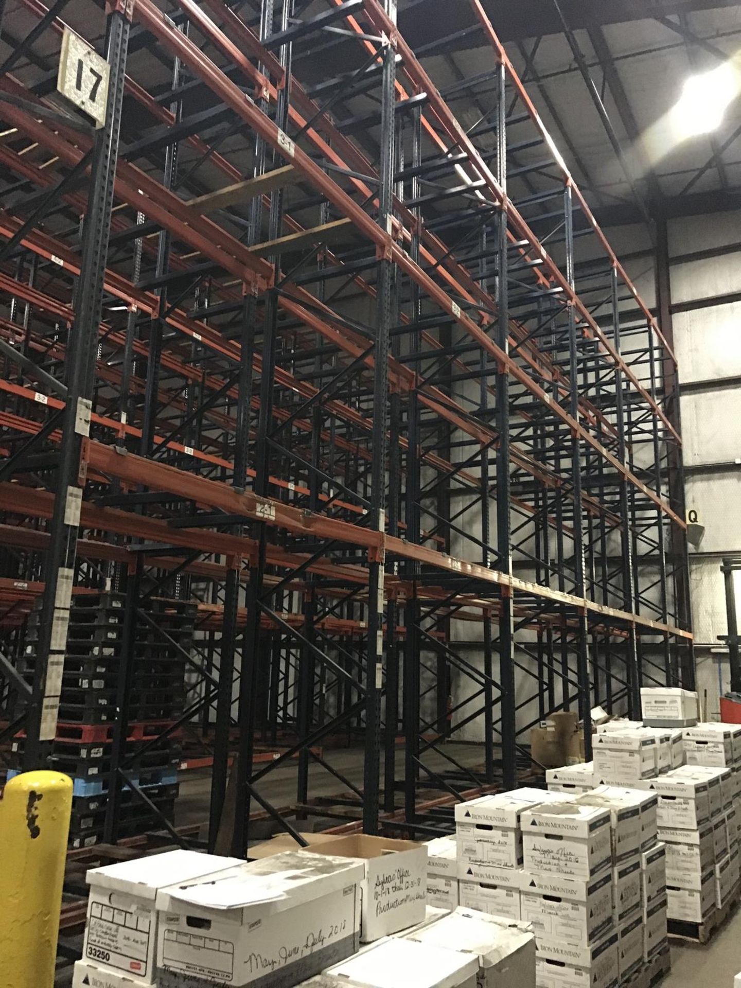 (44) Sections Pallet Racking, 42in Deep x 30ft Tall | Buyer Remove or Contact Rigger (See Full Desc) - Image 2 of 4