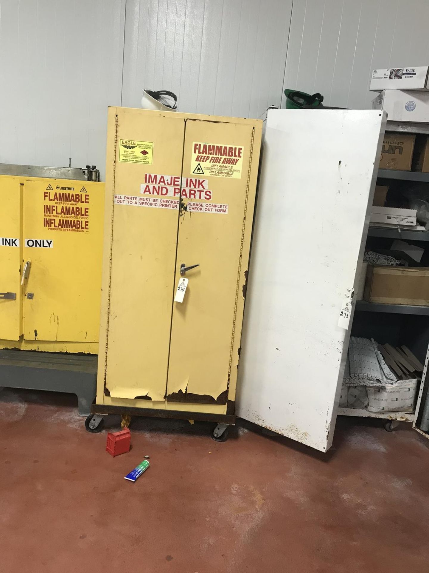 Eagle Flammable Cabinet, Approx 32in Wide x 32in x 65in Tall | Rig Fee: $75