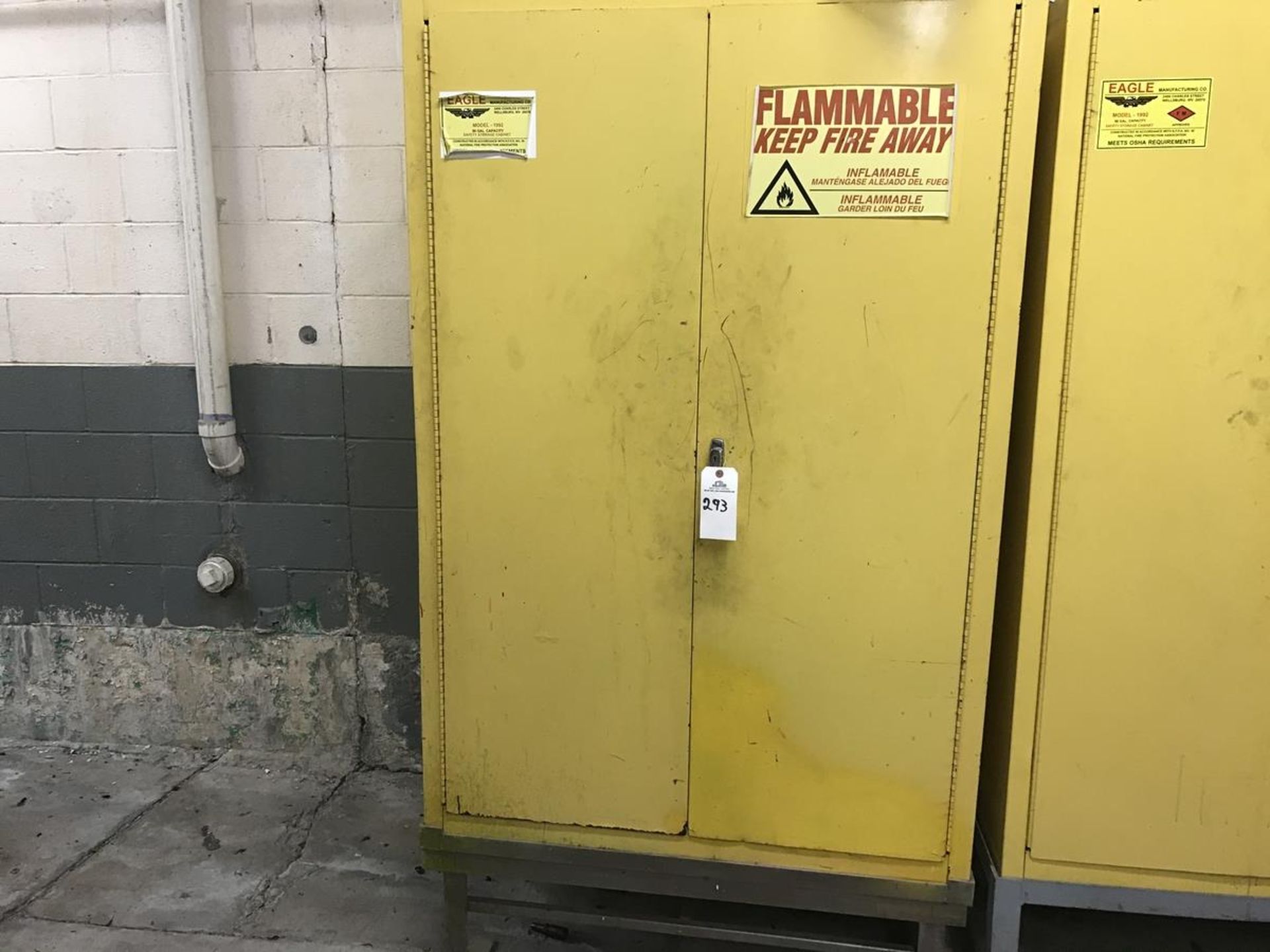 Eagle Flammable Cabinet, Approx 35in Wide x 43in x 65in Tall | Rig Fee: $100