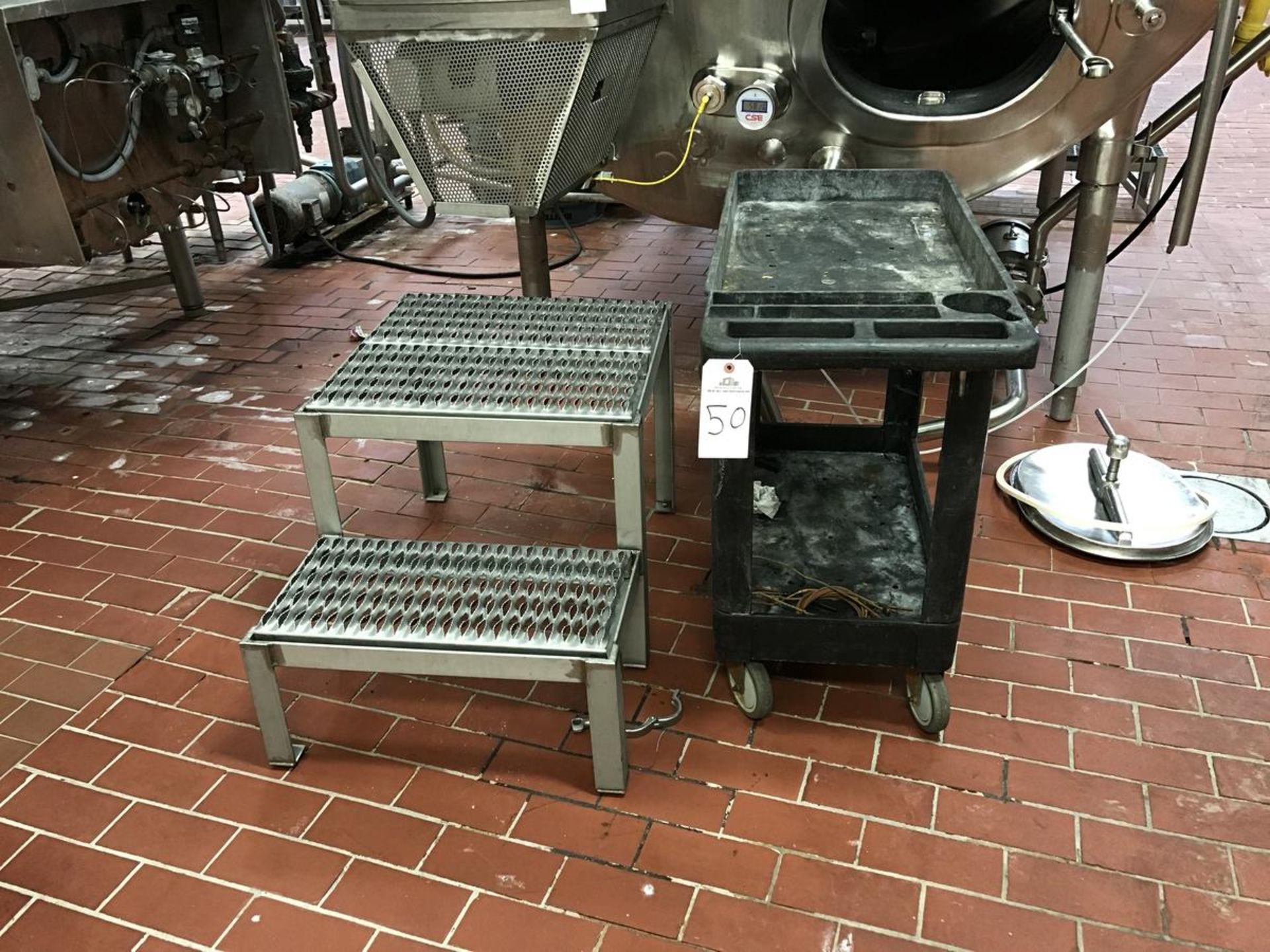 Cart, 2-Step Stainless Steel Stand | Rig Fee: 25