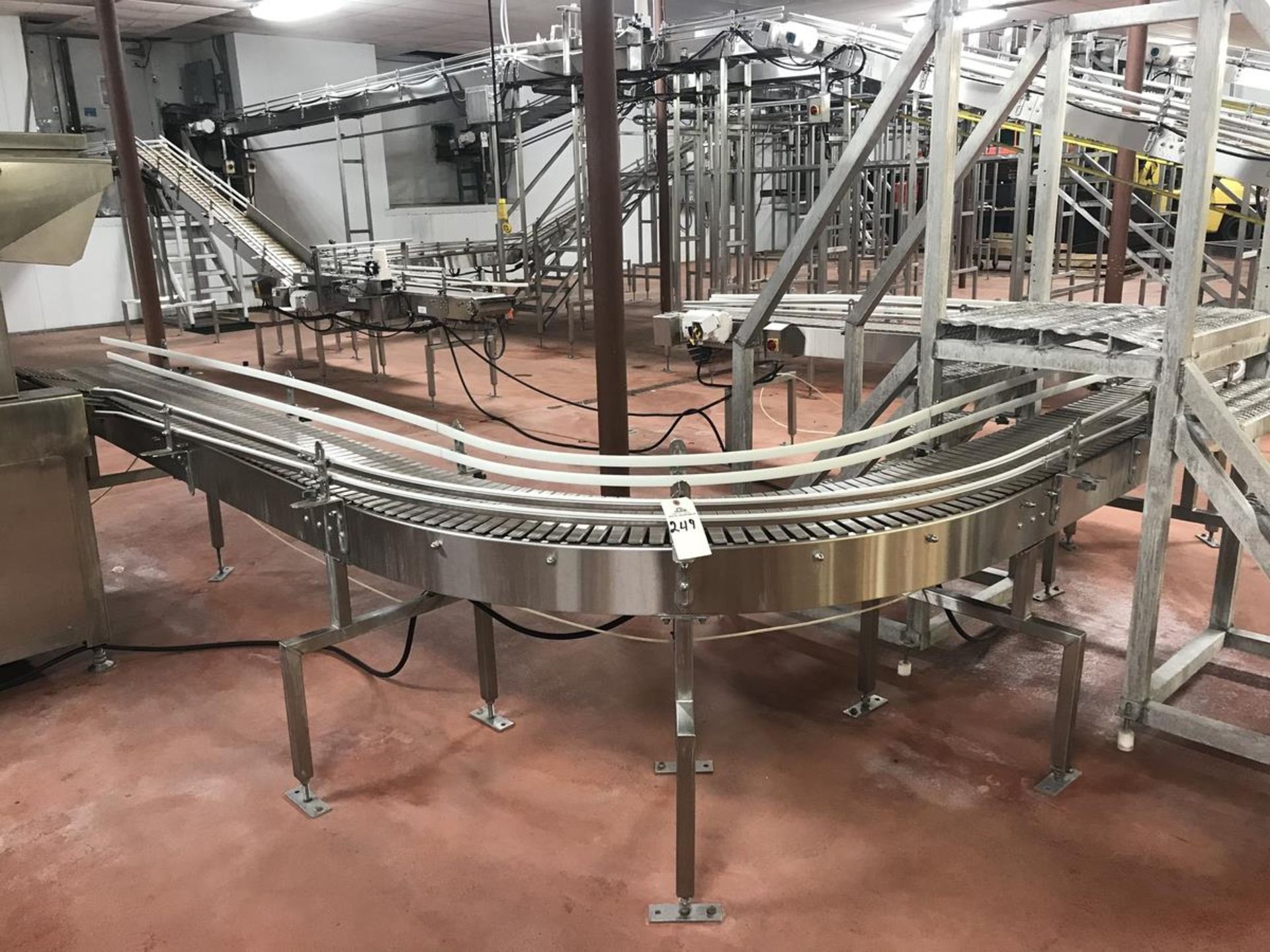 Stainless Steel U-Shape Conveyor, Approx 12in W x 30ft Long | Rig Fee: $300