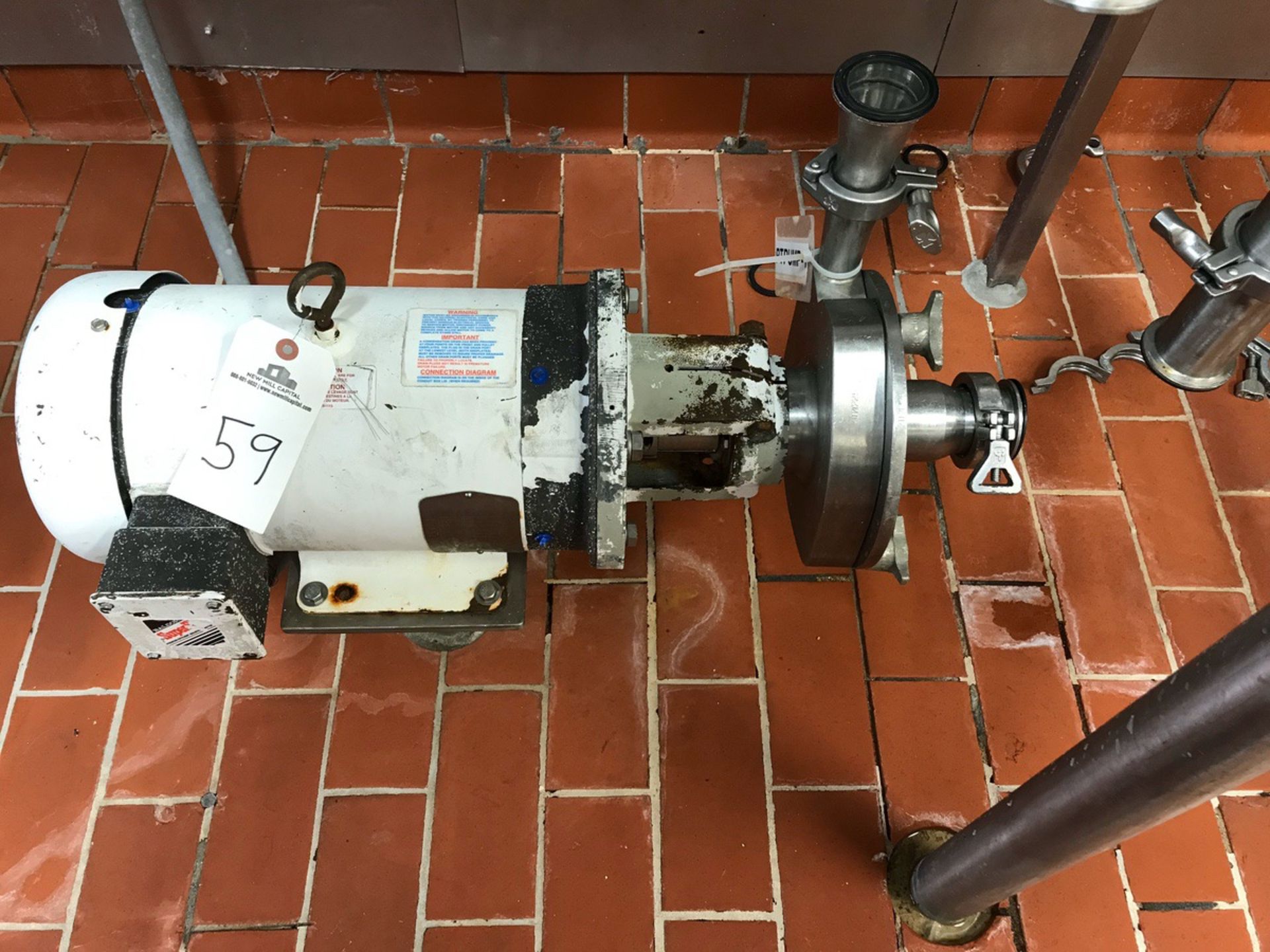 Fristam Centrifugal Pump, 2in Inlet, 1.5in Outlet | Rig Fee: $50