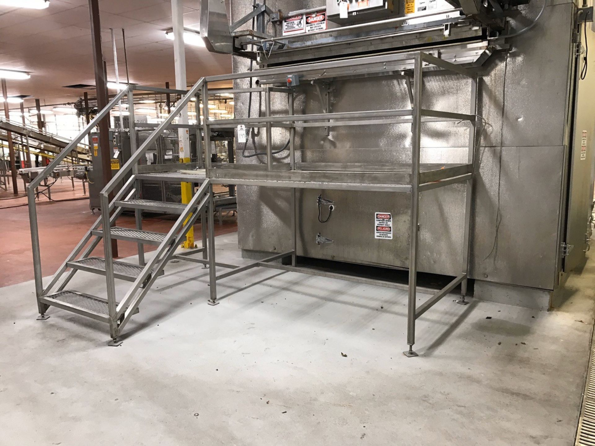 3ft x 9ft Stainless Steel 5-Step Inspection Platform | Rig Fee: $200