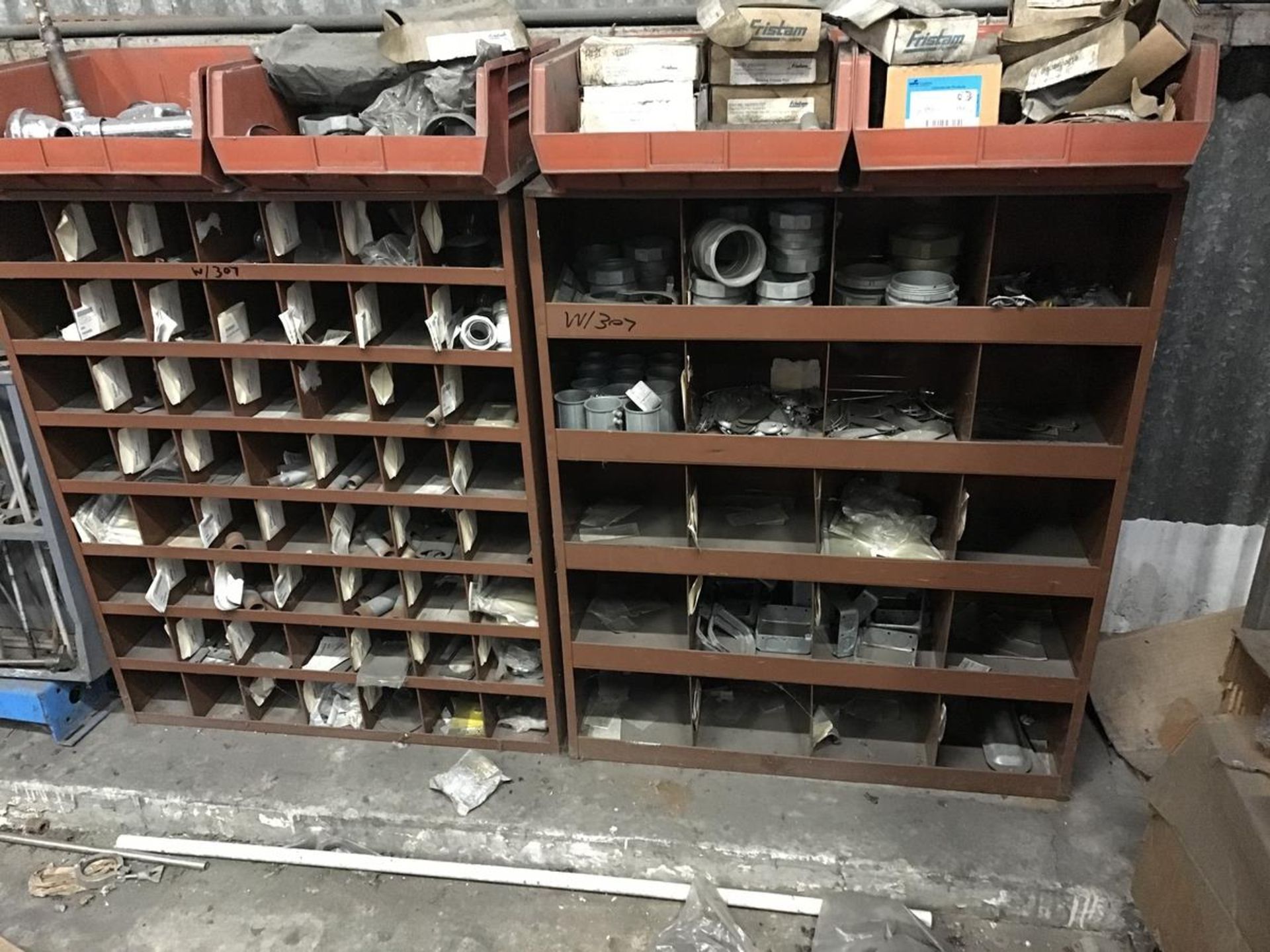 (5) Lawson Parts Bins, (5) Portable Shelves | Rig Fee: $400 - Image 5 of 7