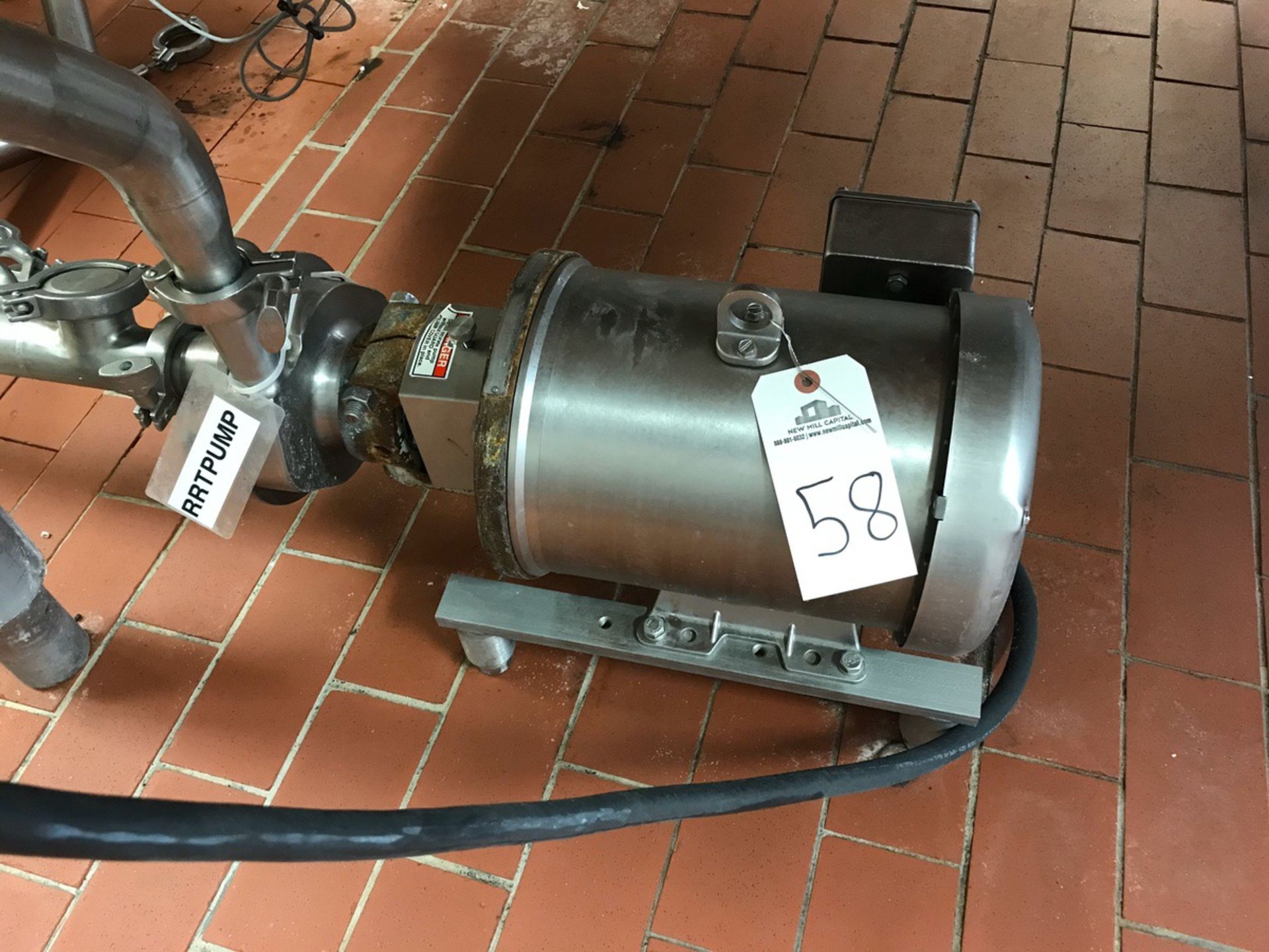 Fristam Centrifugal Pump with Stainless Steel Motor, 2in Inlet, 1.5in Outlet, Mod | Rig Fee: $50