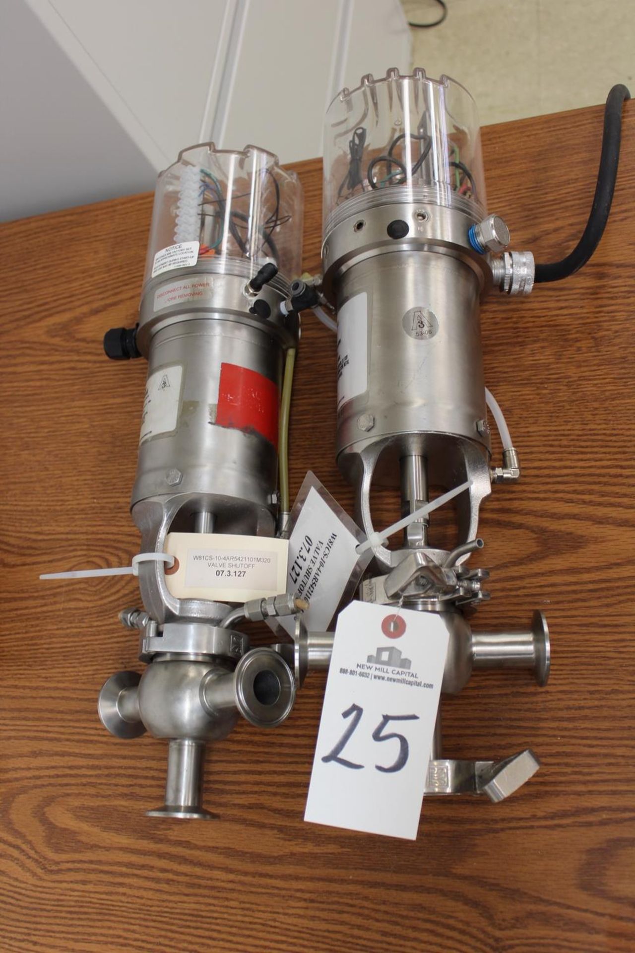 Lot of (2) Air Actuated Valves | Rig Fee: $25 or Hand Carry