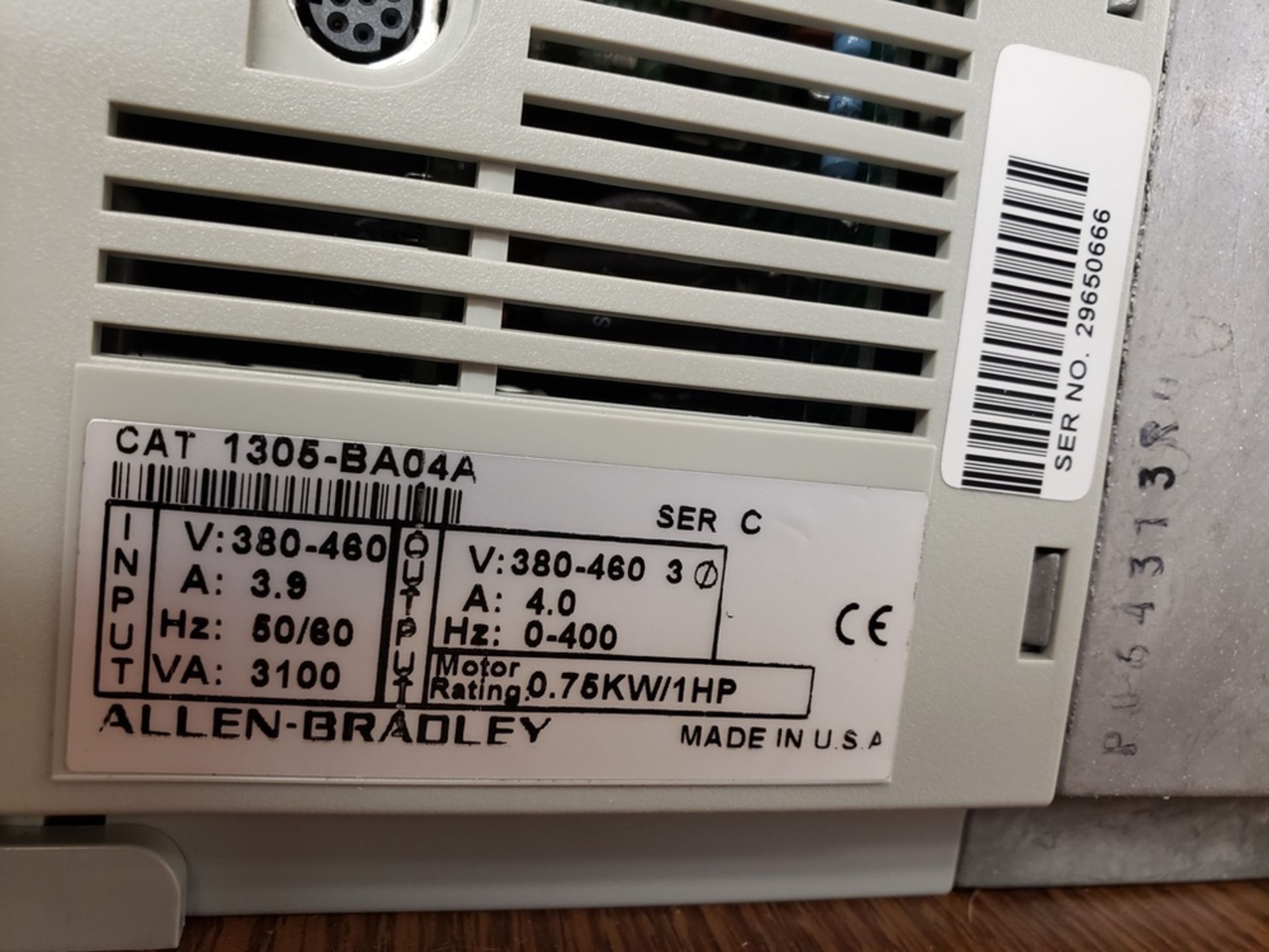 Lot of (2) Allen Bradley 1305 Variable Frequency Drives | Rig Fee: $25 or Hand Carry - Image 3 of 3