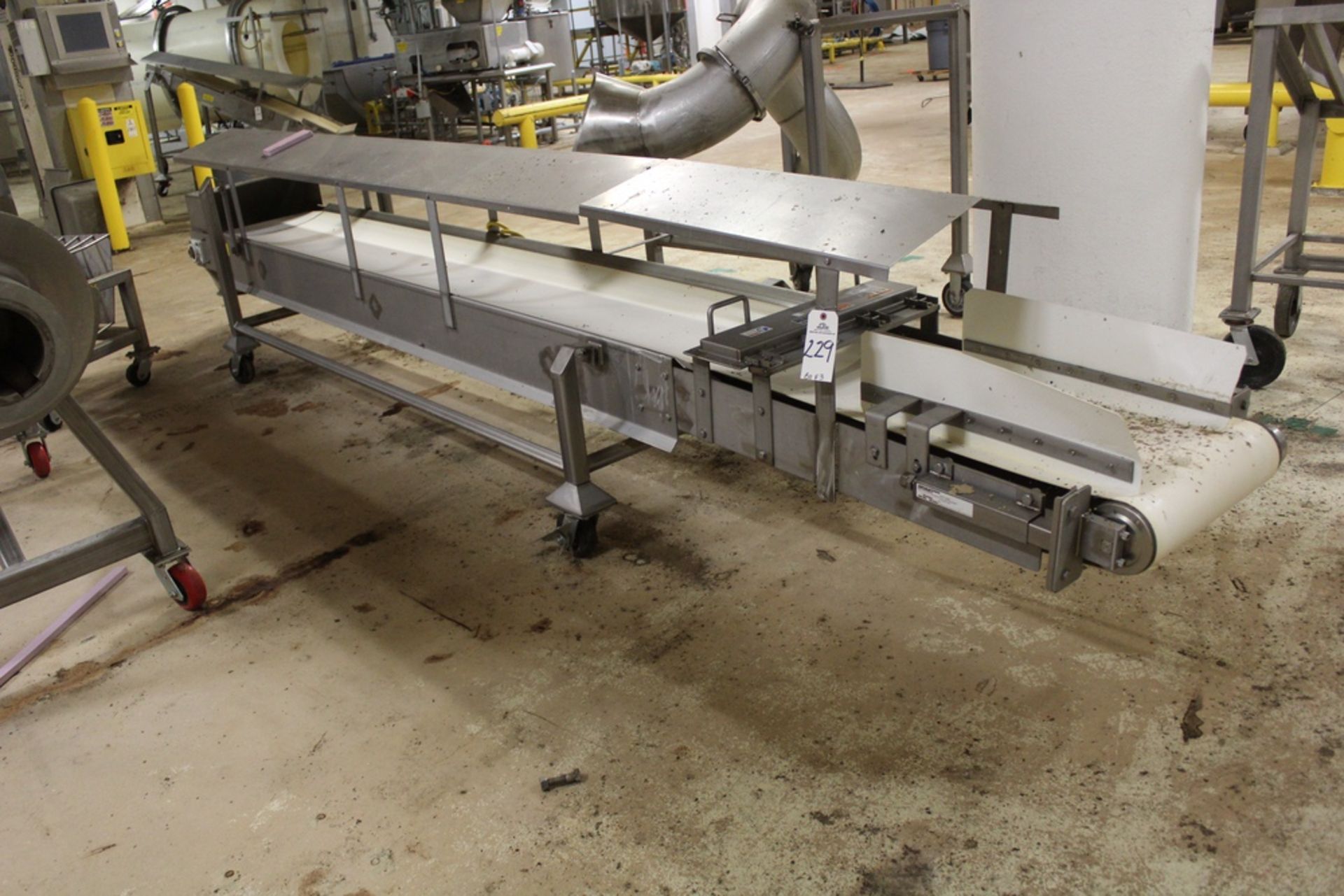 Stainless Steel Conveyor Section, W/ Magnet Trap | Rig Fee: $250