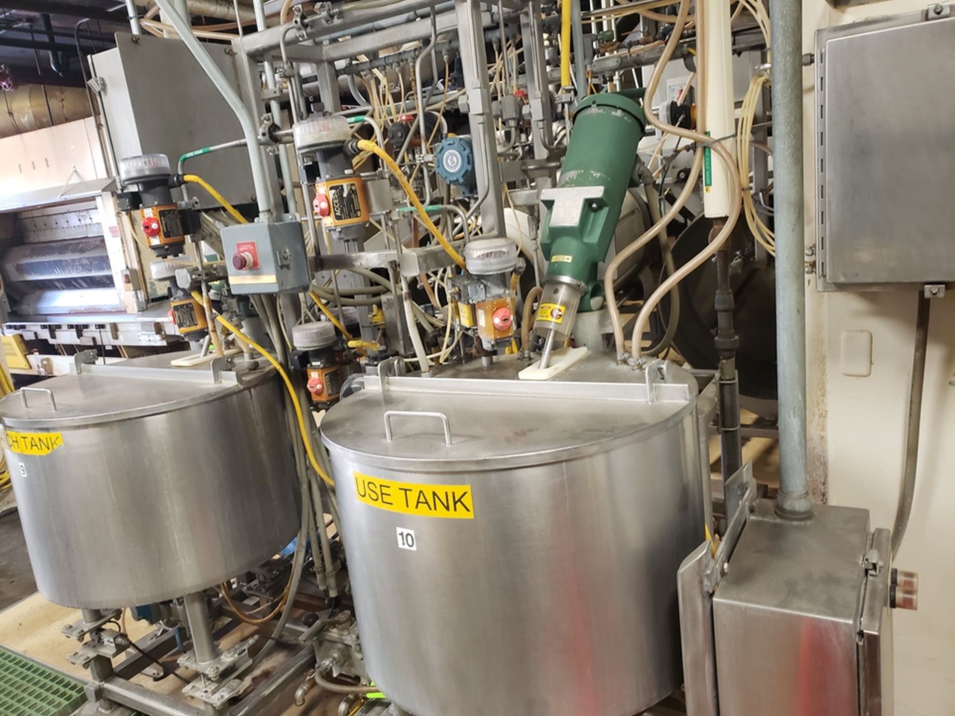 Glaze Mixing Skid, W/ Kettles, Agitators, Load Cells, Pumps, Valves & Fittings | Rig Fee: $700 - Image 9 of 9