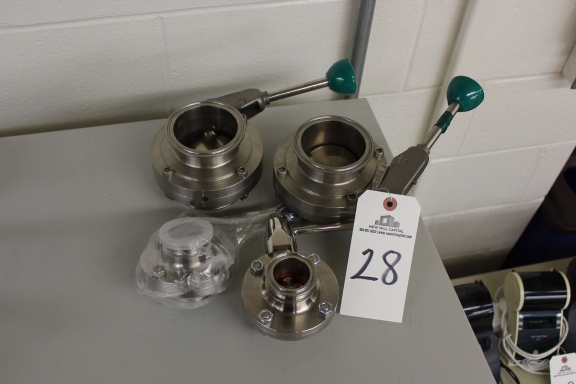 Lot of (4) Sanitary Valves | Rig Fee: $25 or Hand Carry
