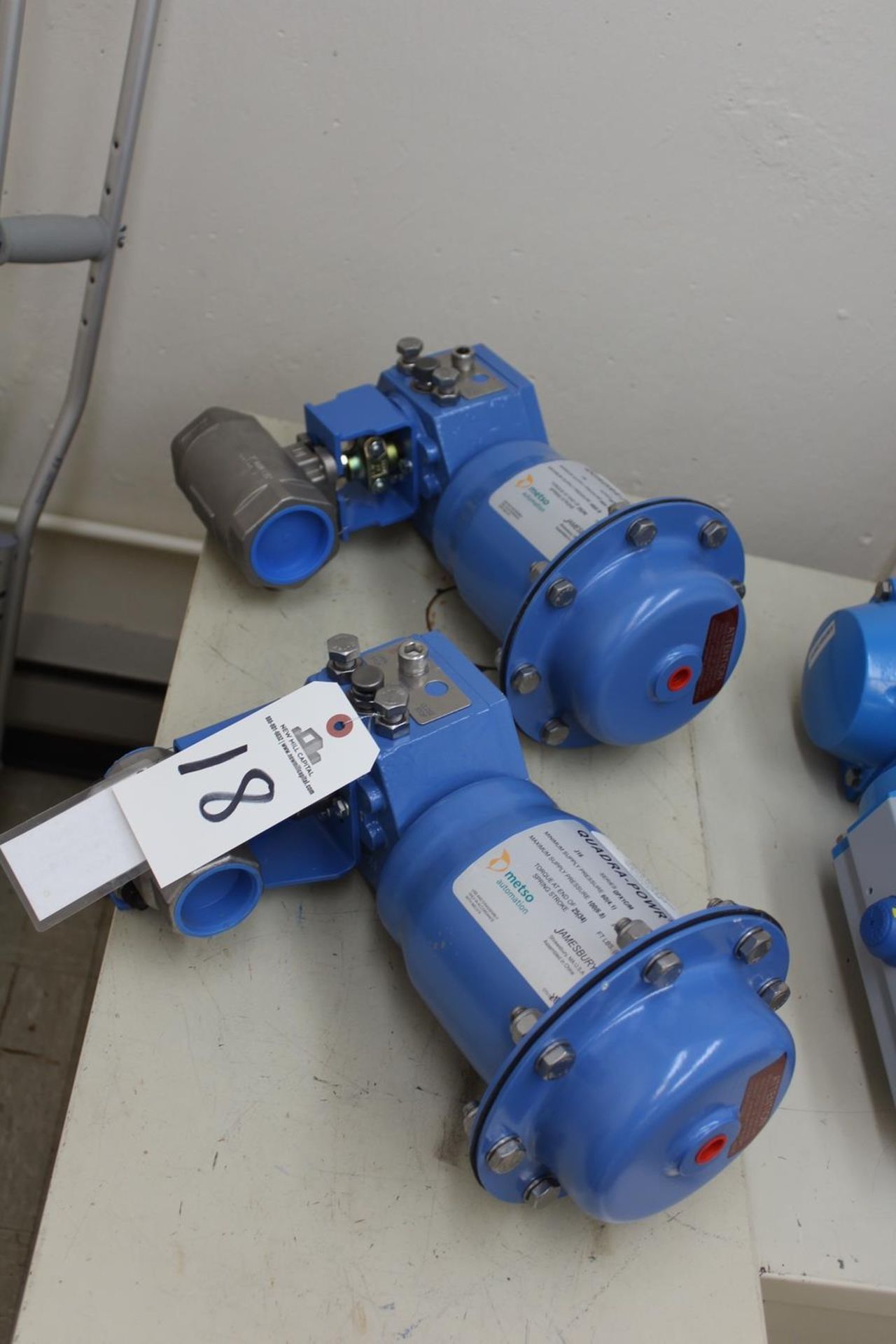 Lot of (2) Metso Air Actuated Ball Valves | Rig Fee: $25 or Hand Carry