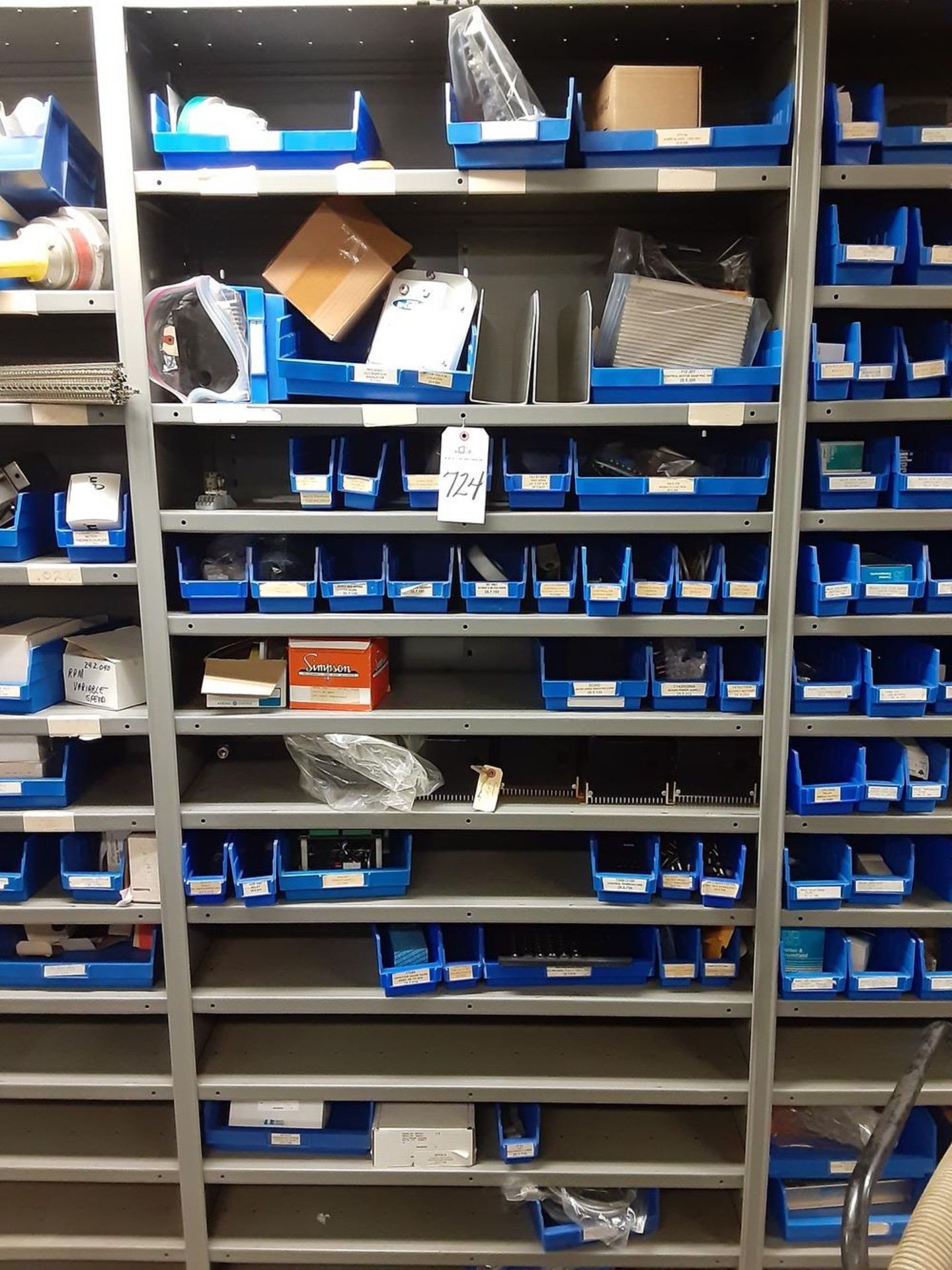 Contents of Shelving Section, Spare Parts - Subject to Bulk Bid 513A | Rig Fee: $100 or Hand Carry