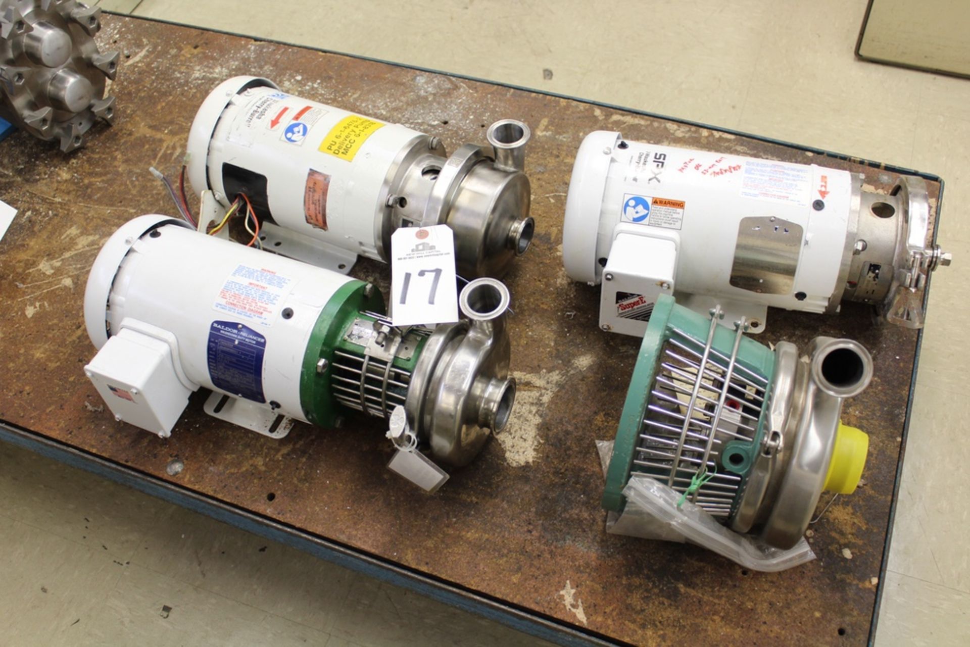 Lot of Sanitary Pumps & Bowls | Rig Fee: $75