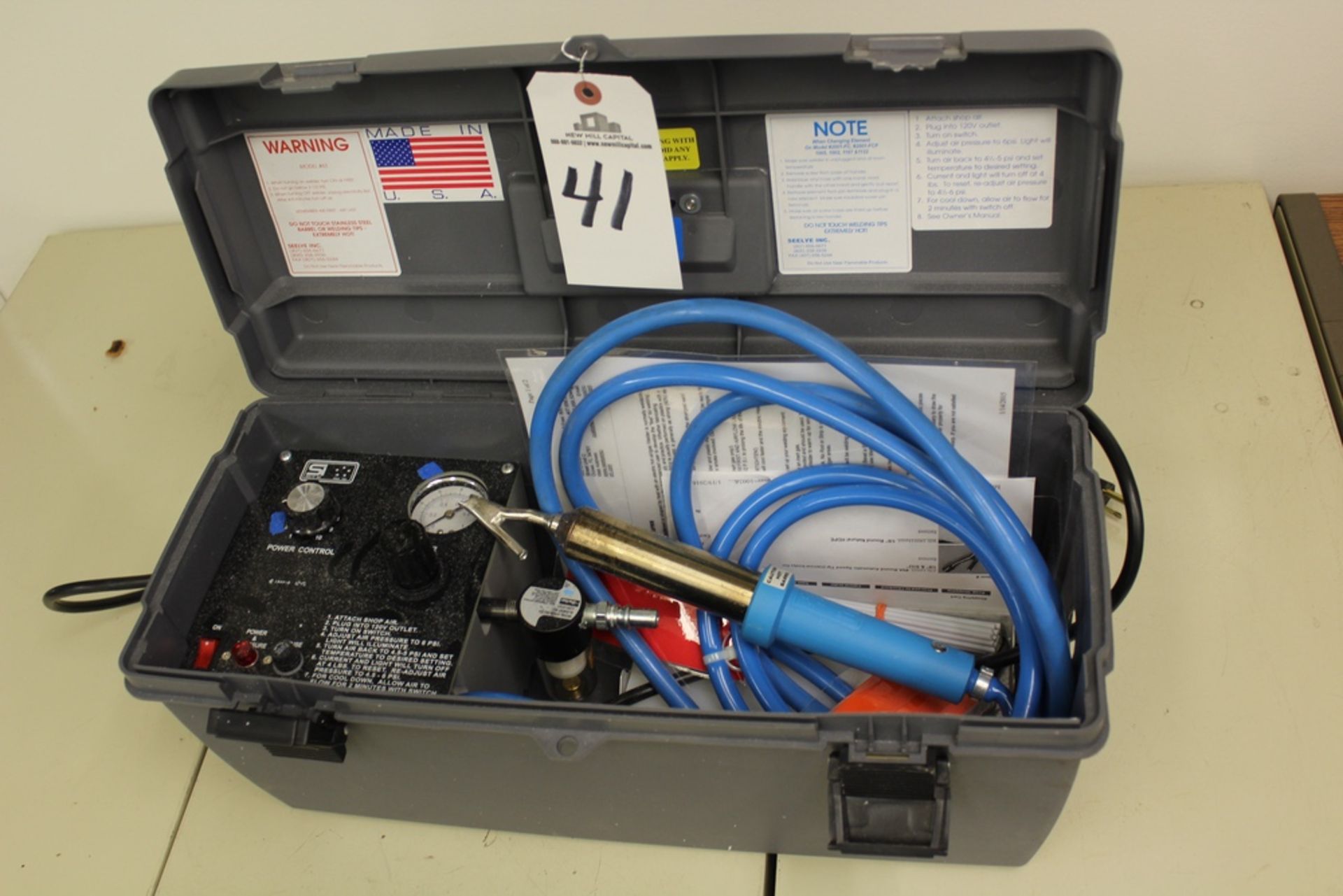 Seelye Hot Air Plastic Welder, M# 63 | Rig Fee: $25 or Hand Carry