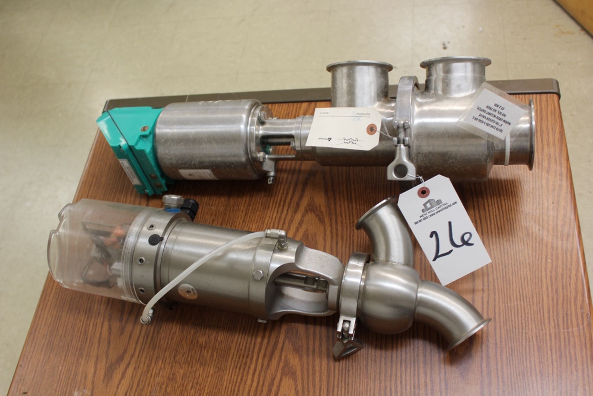 Lot of (2) Air Actuated Valves | Rig Fee: $25 or Hand Carry