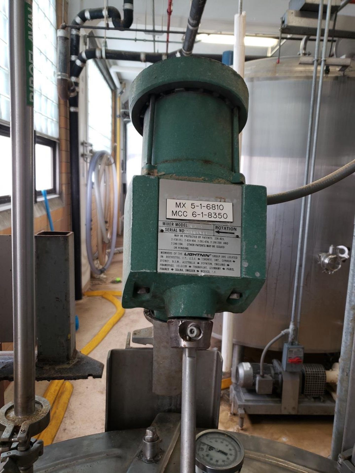 Groen 100 Gallon Jacketed, Agitated Mixing Kettle, M# N-100, S/N 50626-1, W/ Sanita | Rig Fee: $250 - Image 2 of 5