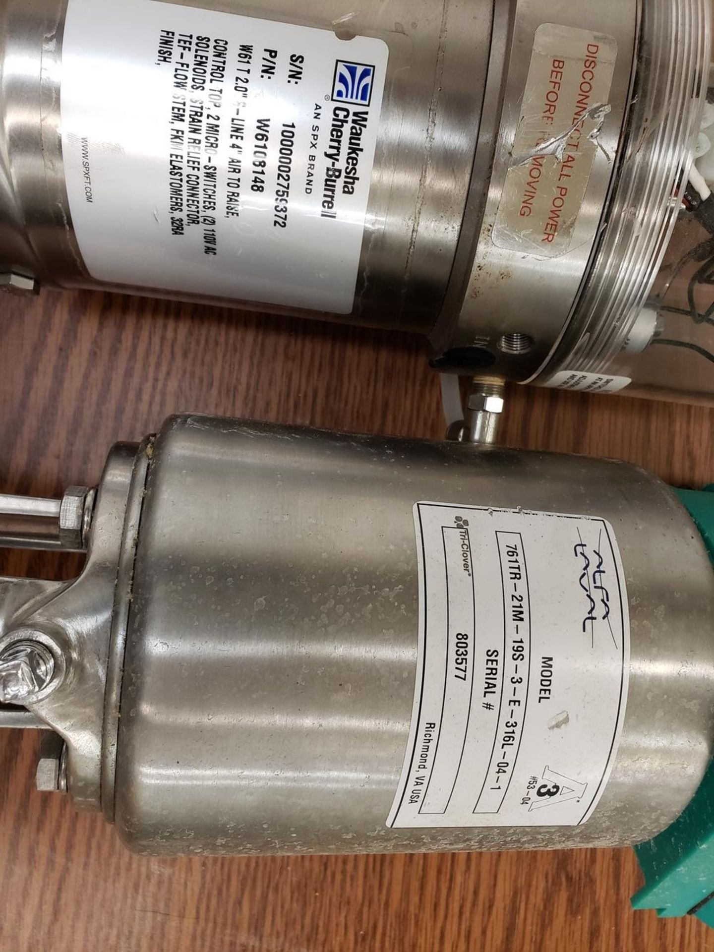 Lot of (2) Air Actuated Valves | Rig Fee: $25 or Hand Carry - Image 2 of 2