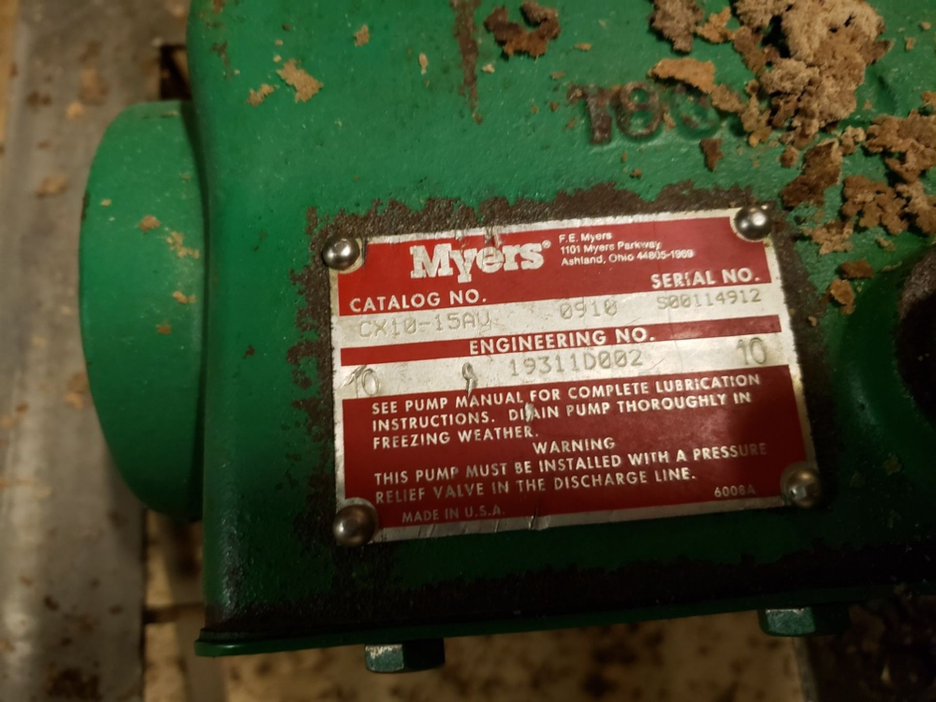 Myers High Pressure Wash Pump, 10 HP | Rig Fee: $150 - Image 2 of 3