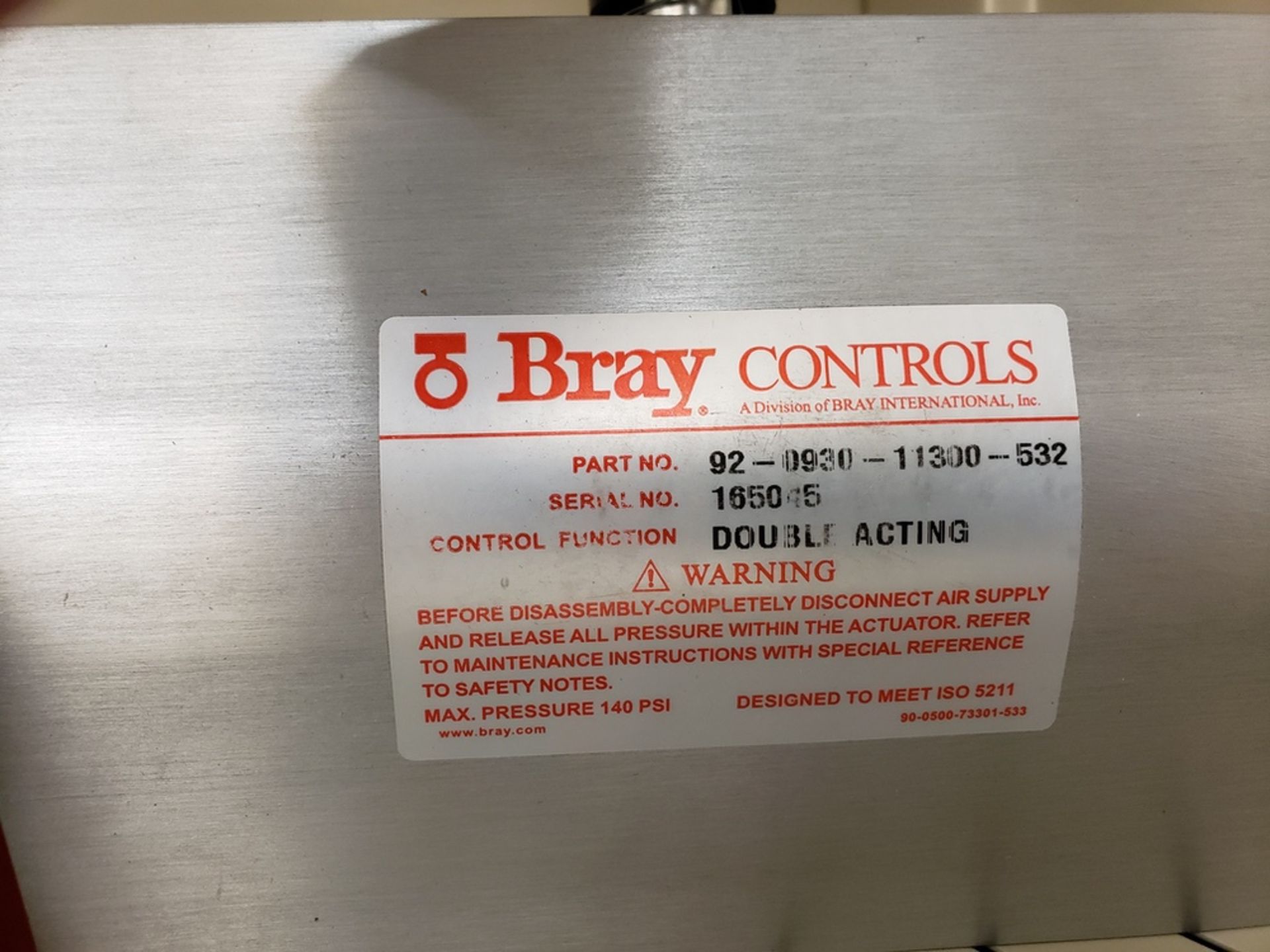 Bray & Flowserve Air Actuated Valves | Rig Fee: $25 or Hand Carry