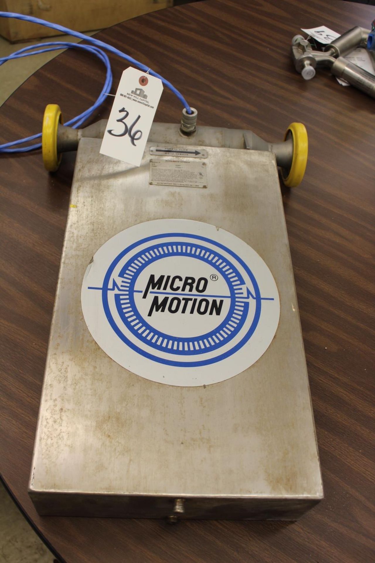 Micro Motion Mass Flow Sensor, M# D100S-SS | Rig Fee: $25 or Hand Carry