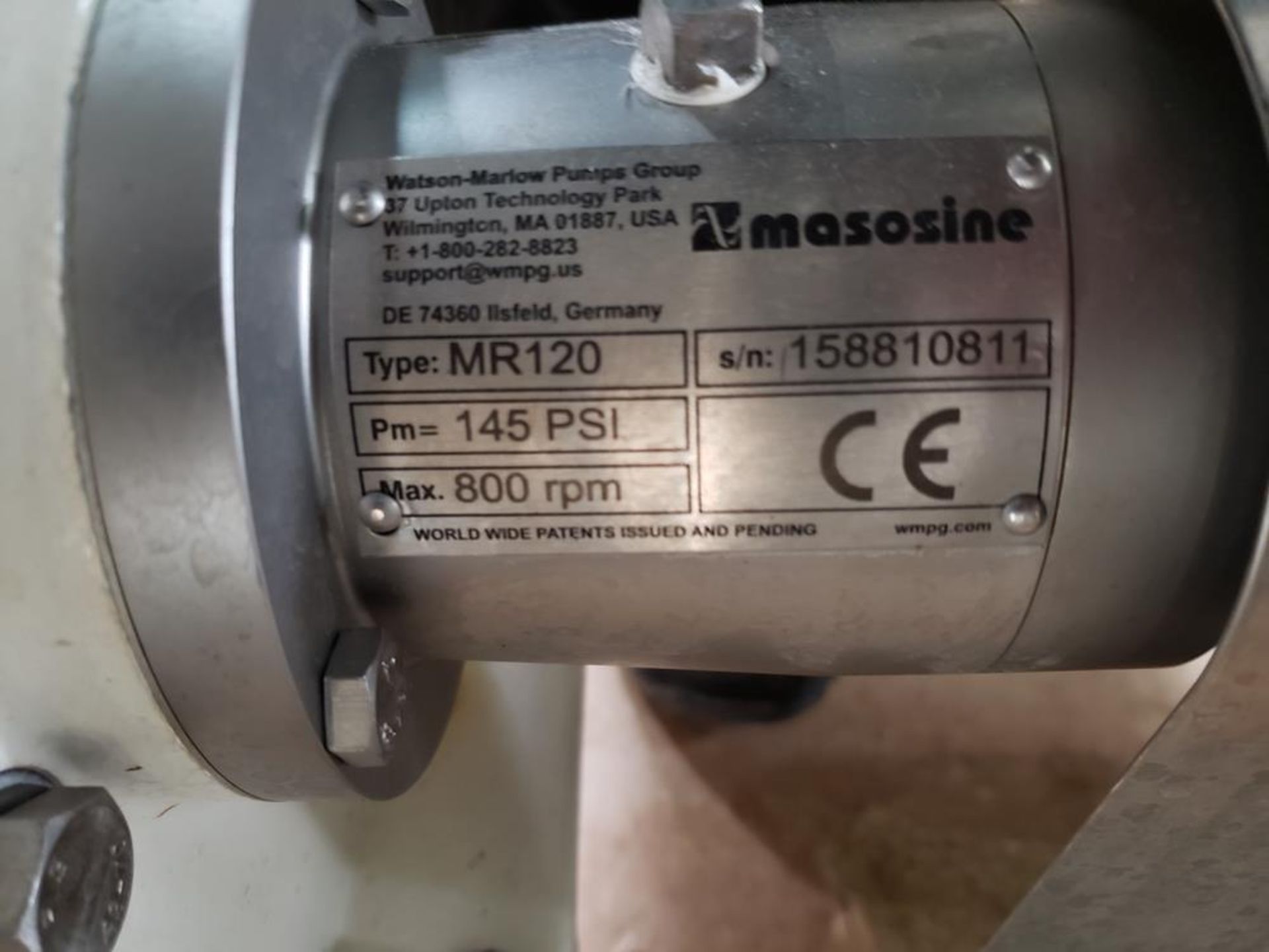 Masosine Sine Pump, M# MR120, S/N 158810811 | Rig Fee: $100 - Image 2 of 3