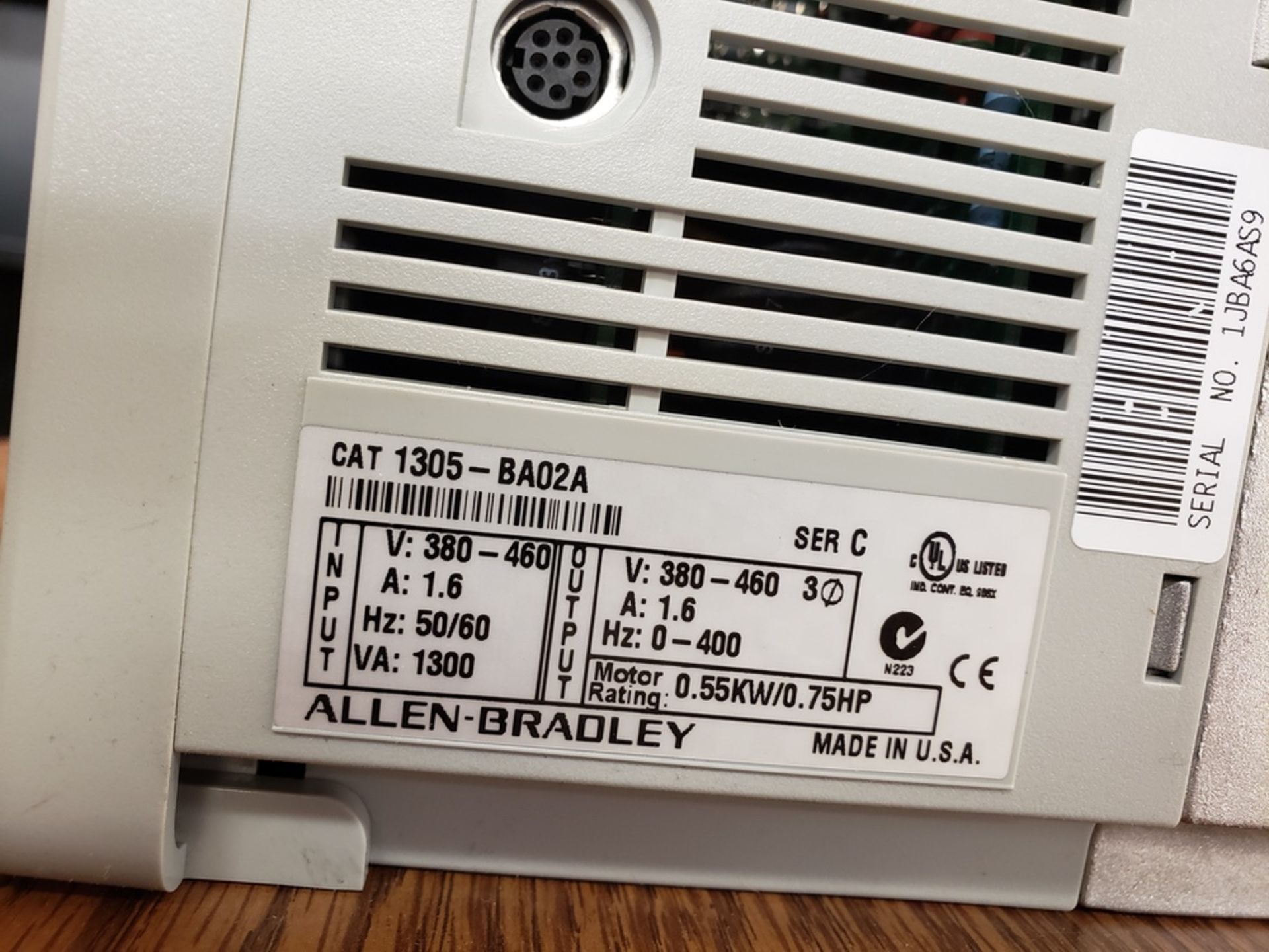 Lot of (2) Allen Bradley 1305 Variable Frequency Drives | Rig Fee: $25 or Hand Carry - Image 2 of 3