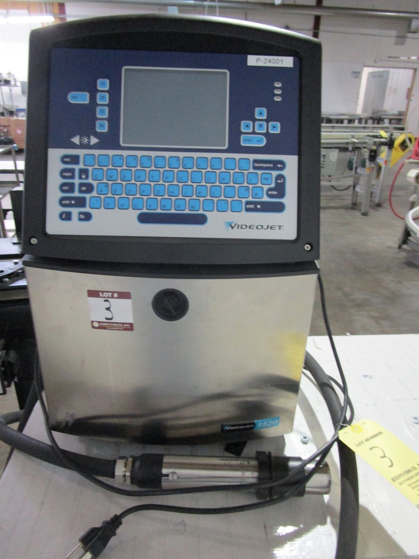 VideoJet 1520 Ink Jet Coding Machine s/n 1333939C22ZH | Rig Fee: $75