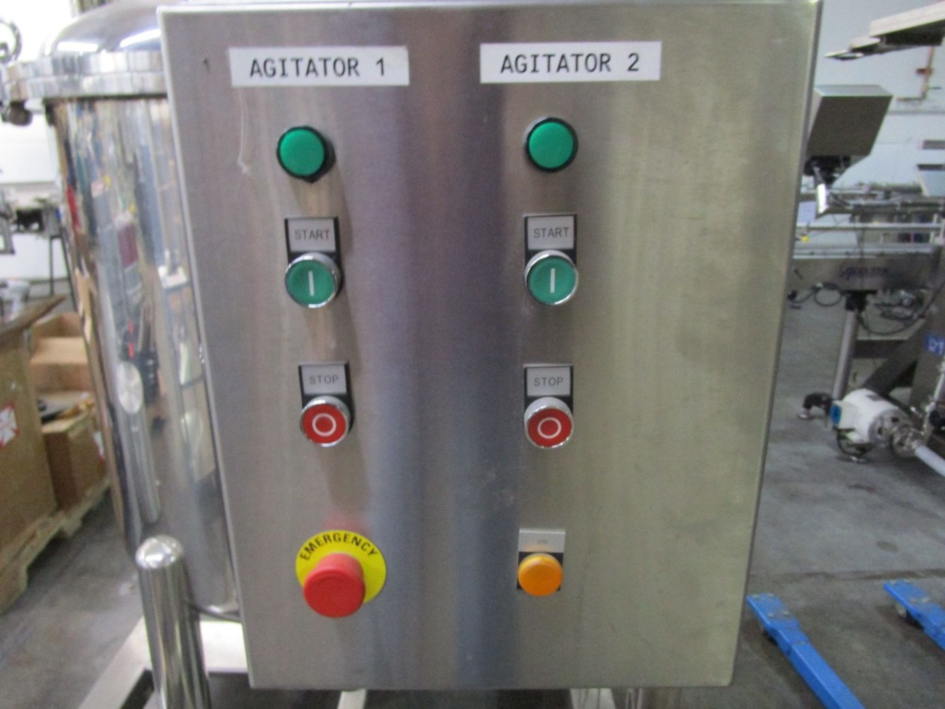 Approx. 75 Gallon Stainless Steel High Polish Twin Agitated Vessel, (2) Mixer/Agitat | Rig Fee: $300 - Image 10 of 10