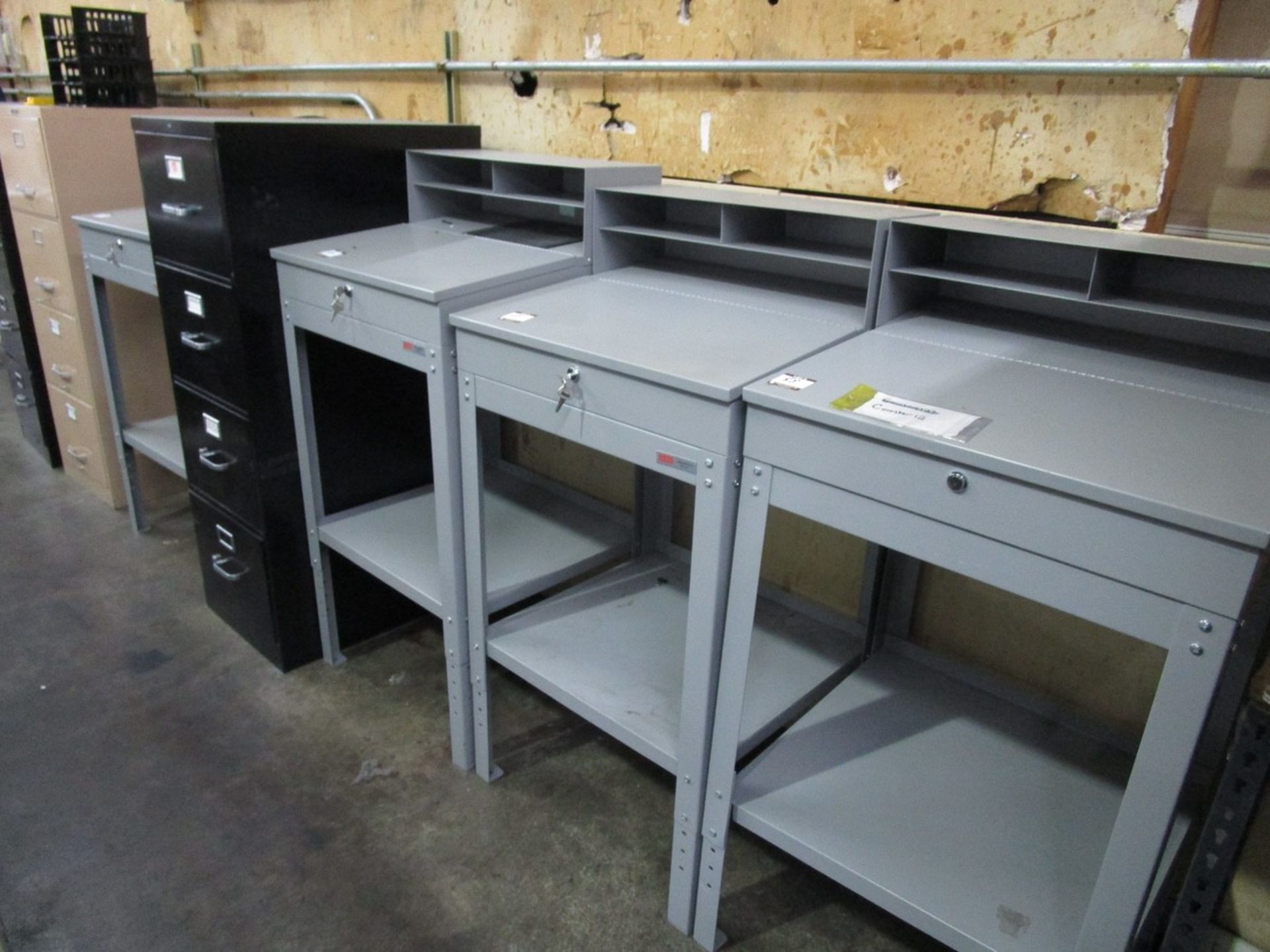 (4) Shippers Benches, (3) Files, Supply Cab. | Rig Fee: $0