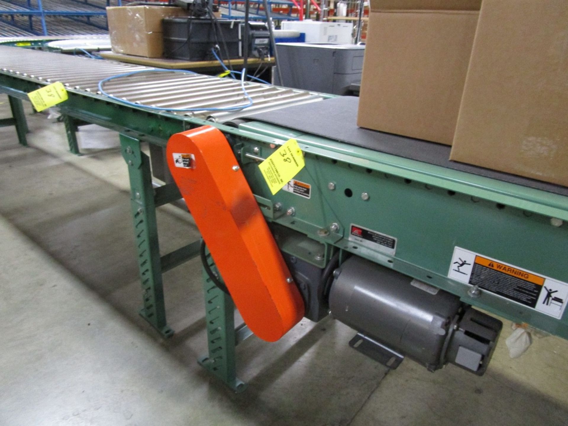 18" x 15' Power Conveyor with Roller Conveyor | Rig Fee: $100 - Image 3 of 6