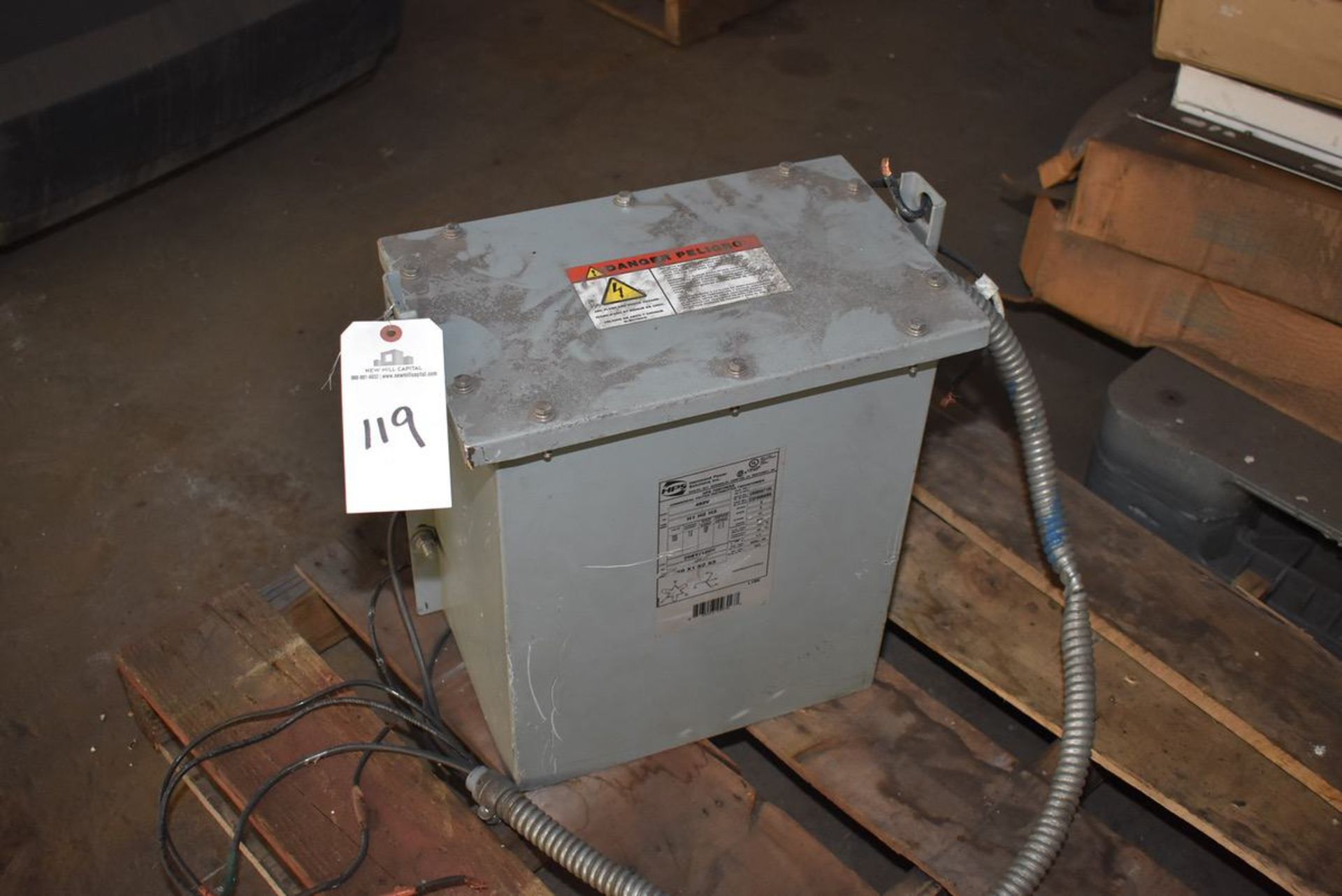 Lot Tags 118 & 119: Duff Norton Control Panel, HPS Transformer Rated 6 KVA | Subject to Bulk 112A - Image 3 of 4